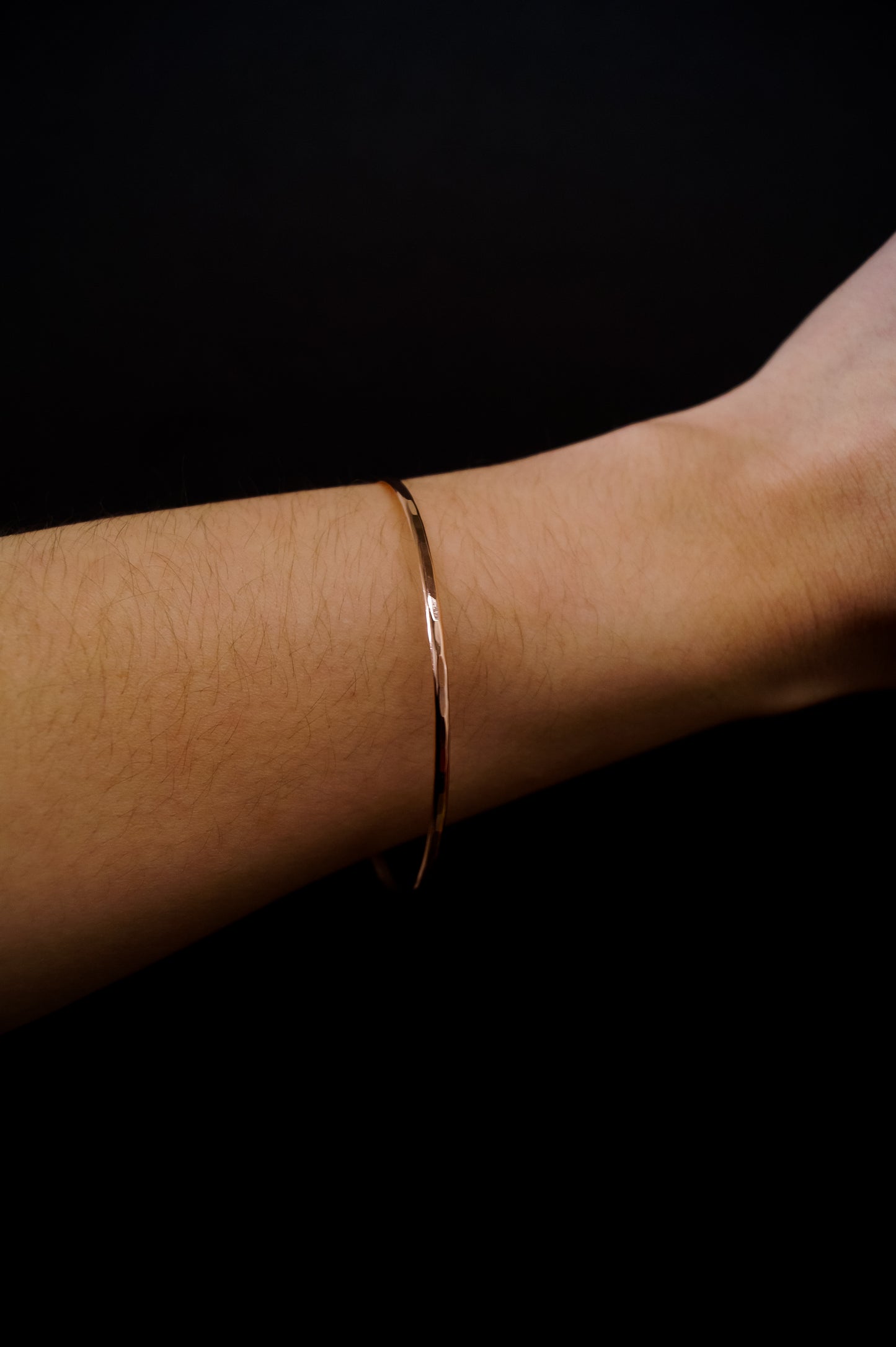 Bangle Bracelet, Gold Fill, Rose Gold Fill or Sterling Silver