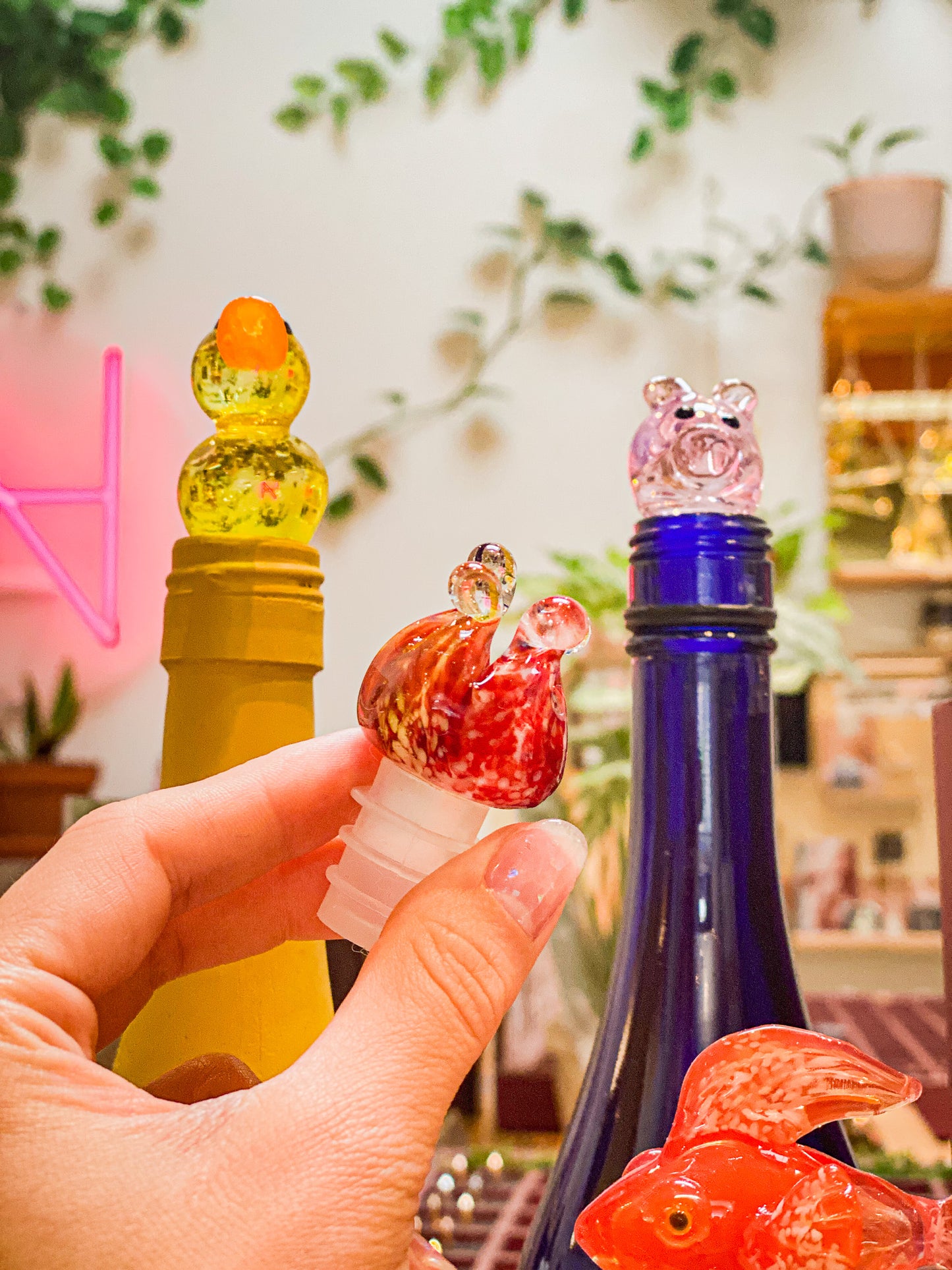 Glass Wine Bottle Stopper