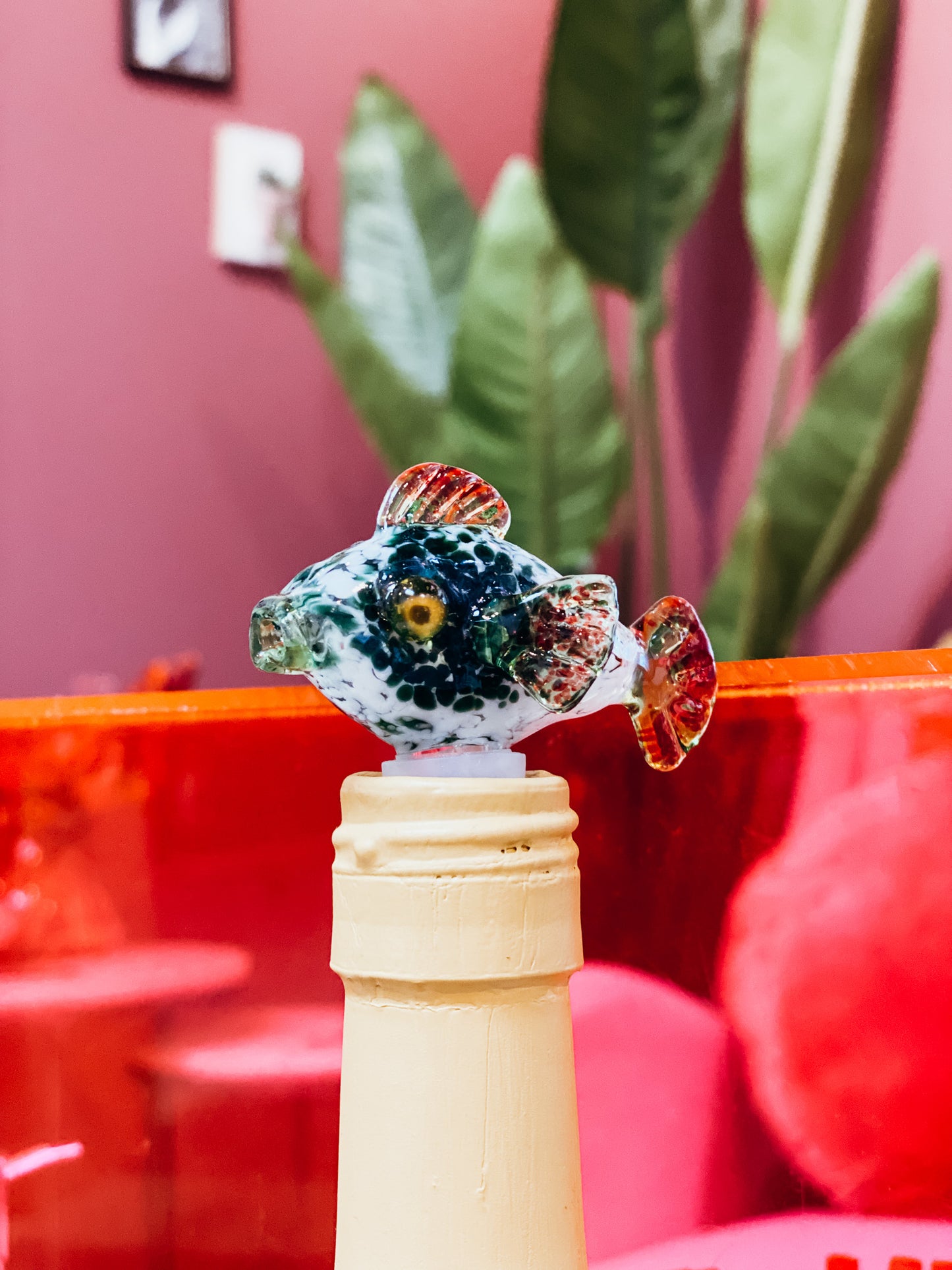Glass Wine Bottle Stopper