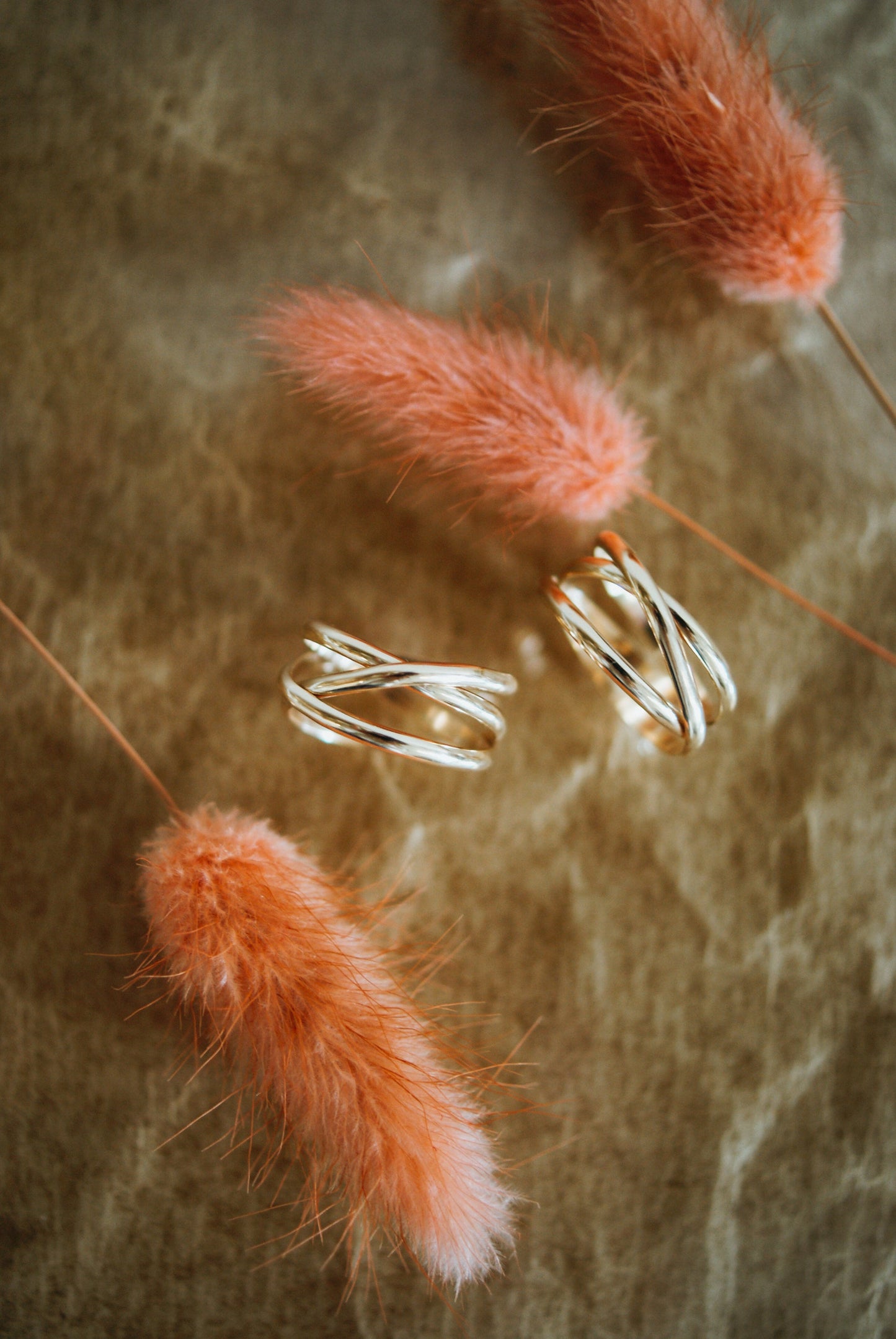 Infinity Spiral Ring, Solid 14K Gold