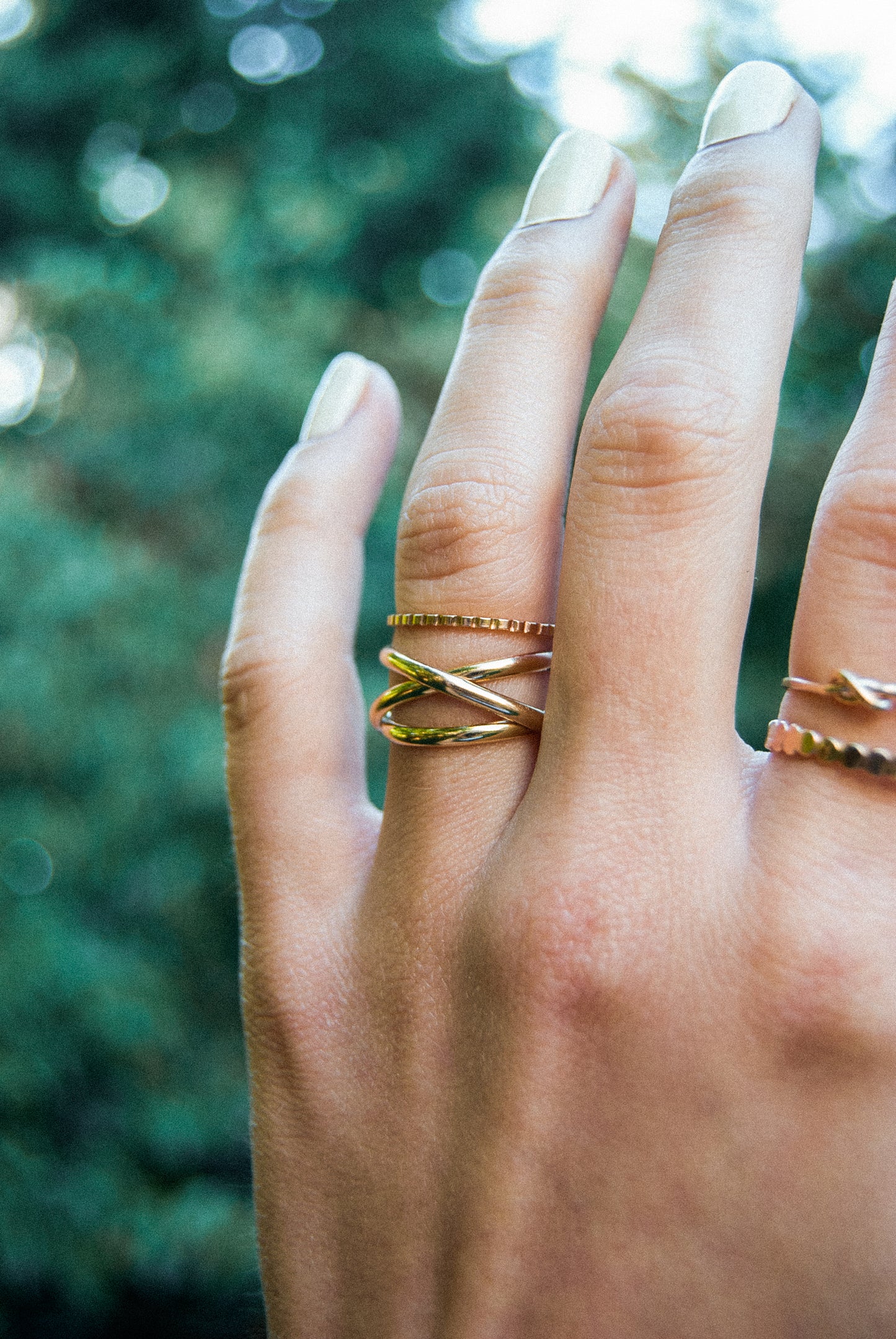 Infinity Spiral Ring, 14K Gold Fill