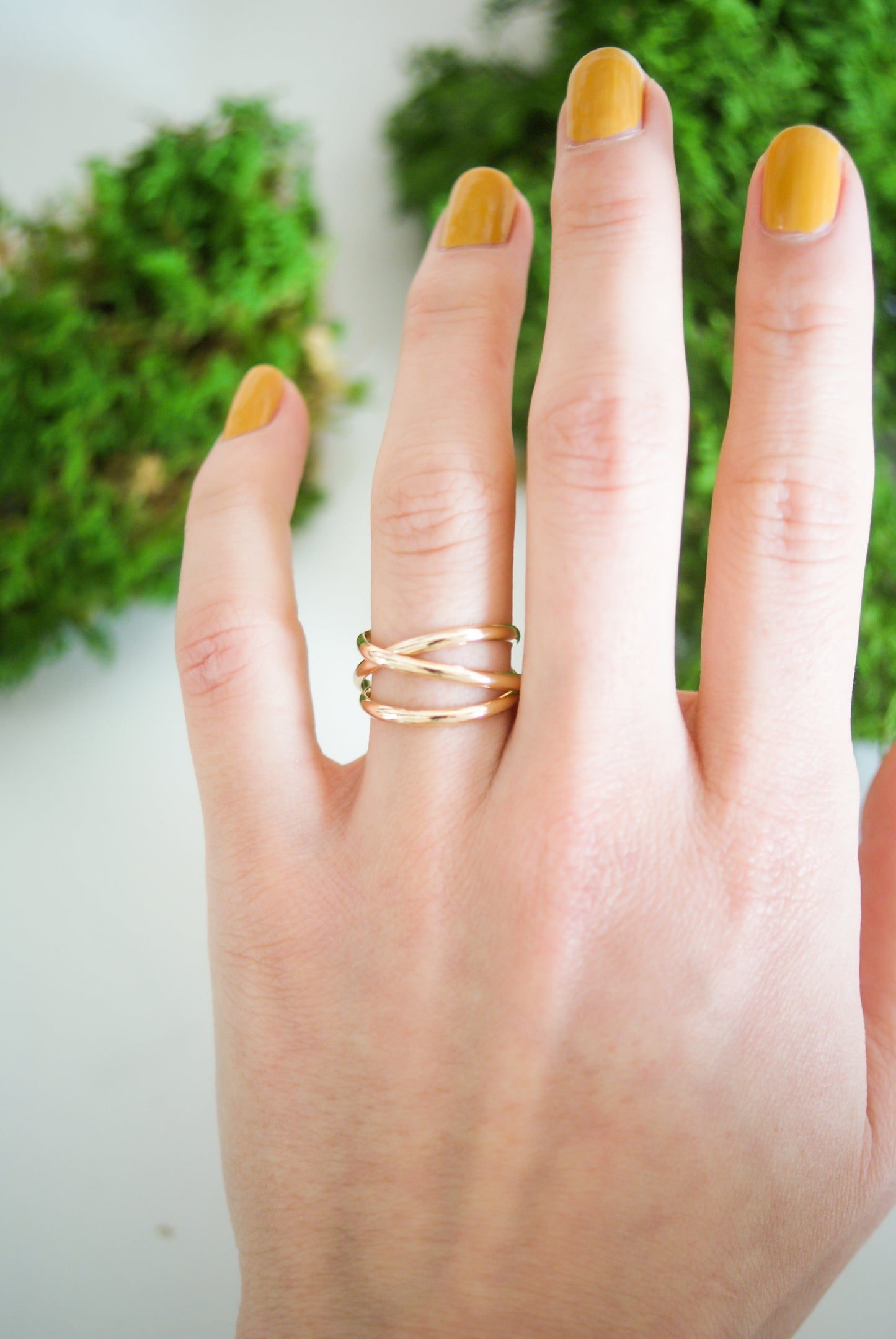 Infinity Spiral Ring, 14K Gold Fill