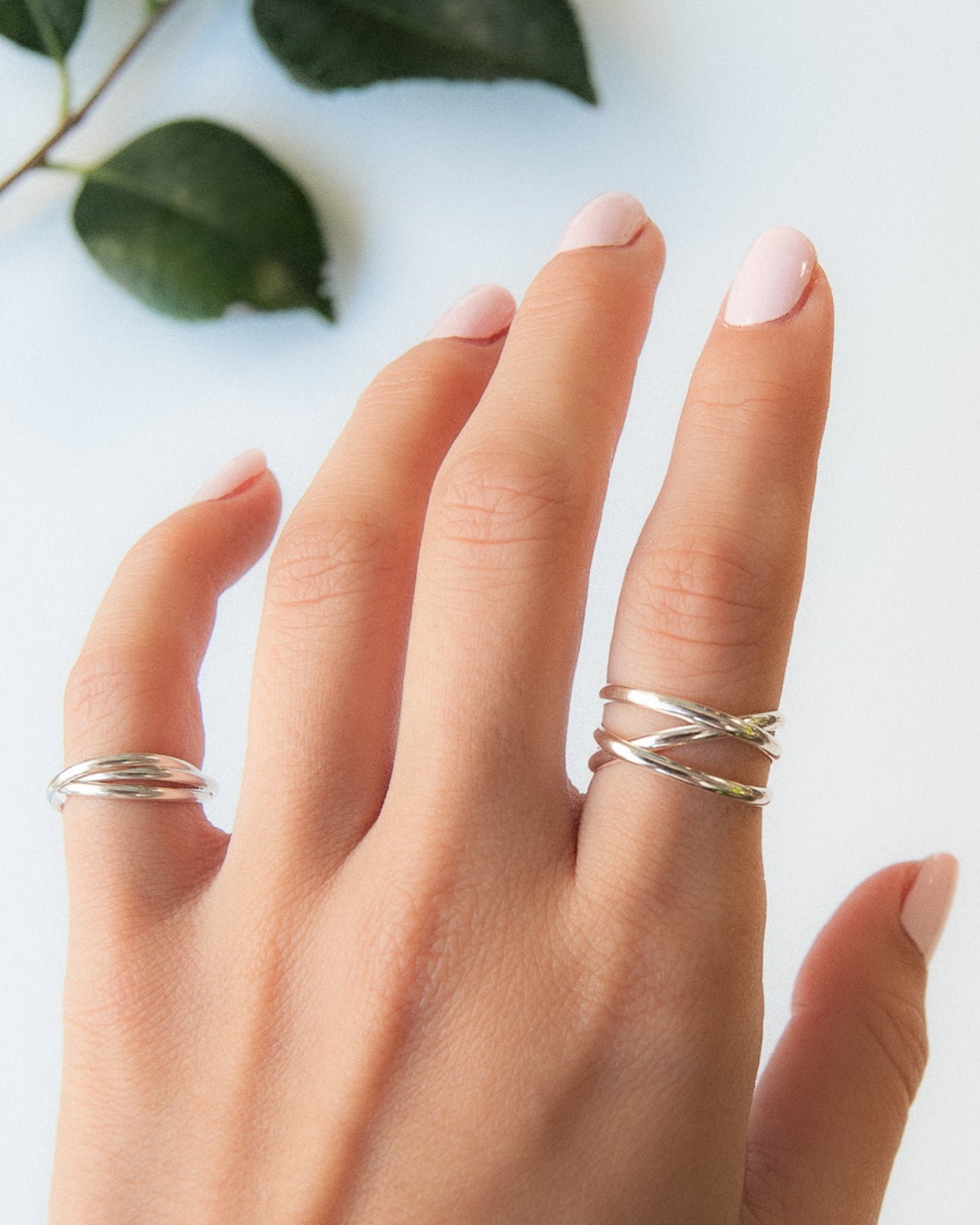 Infinity Spiral Ring, Sterling Silver