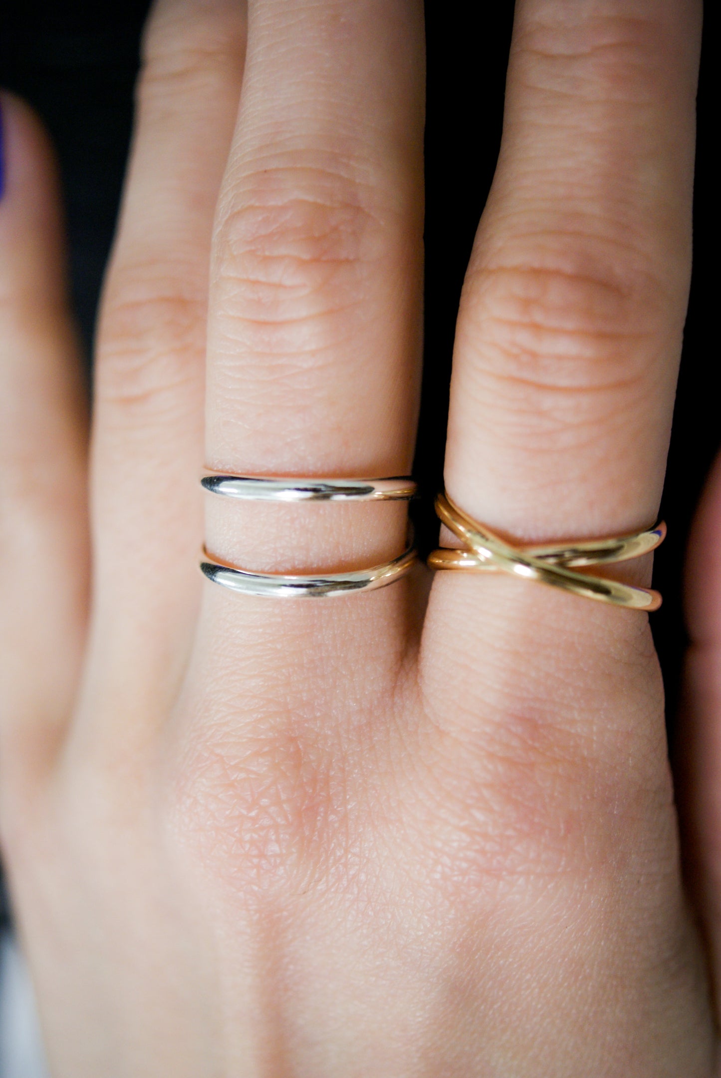 Infinity X-Ring, 14K Gold Fill
