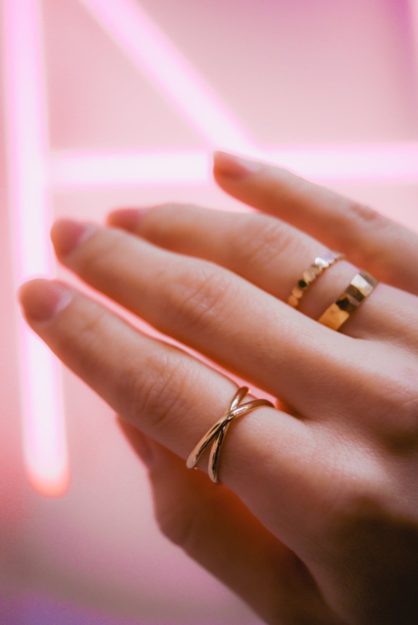 Infinity X-Ring, 14K Rose Gold Fill
