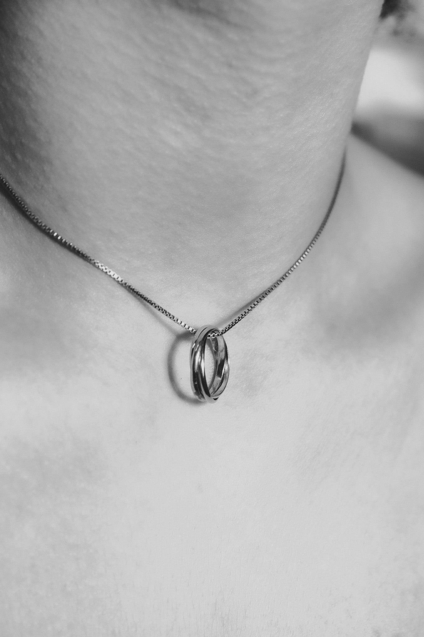 Interlocking Set of 3 Necklace, Gold Fill, Rose Gold Fill, or Sterling Silver
