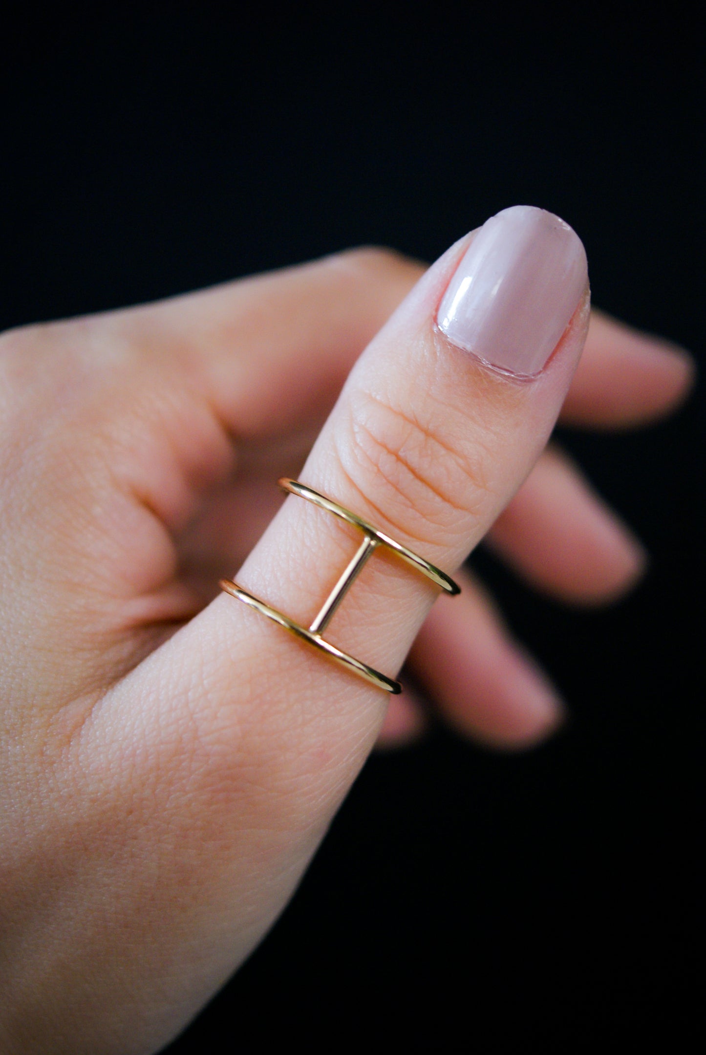 Large Cage Ring, 14K Gold Fill