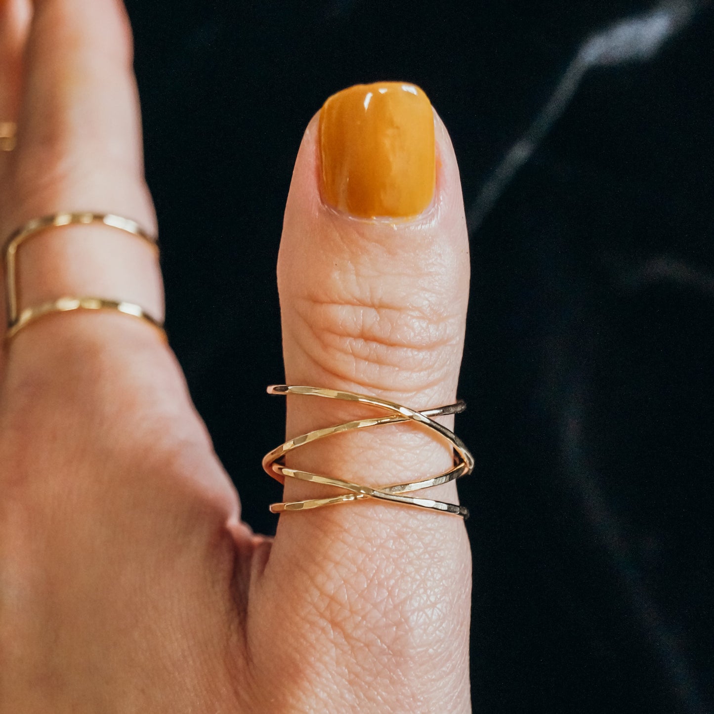 Large Wraparound Ring, Solid 14K Gold