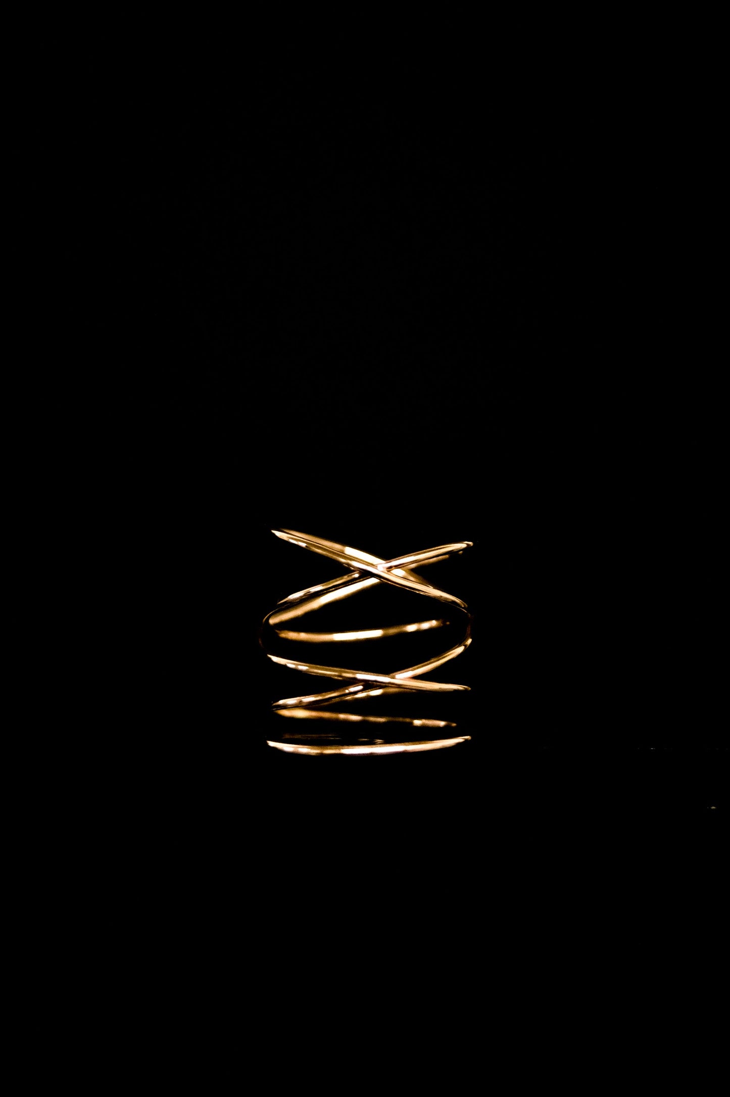 Large Wraparound Ring, Solid 14K Gold