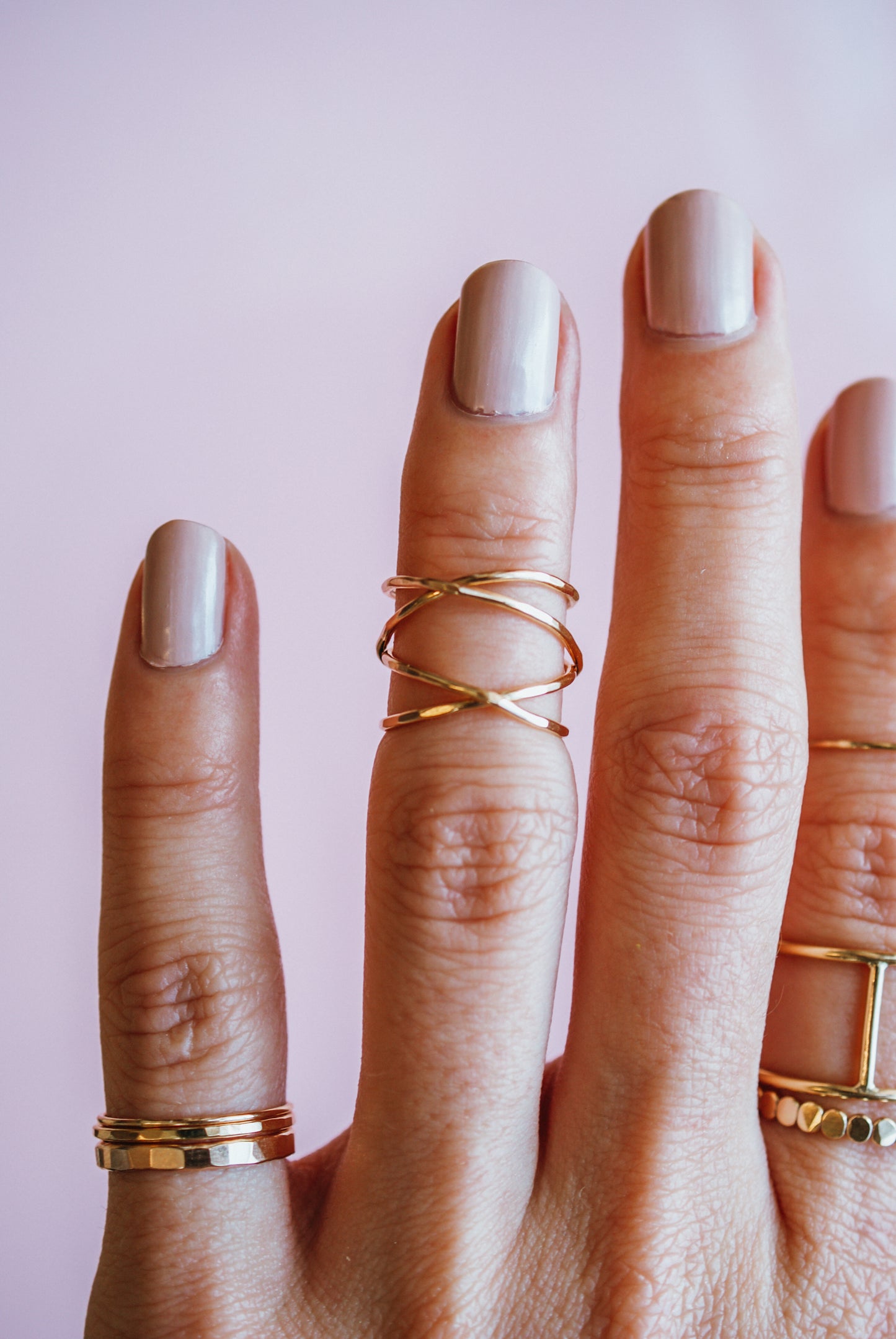 Large Wraparound Ring, 14K Gold Fill