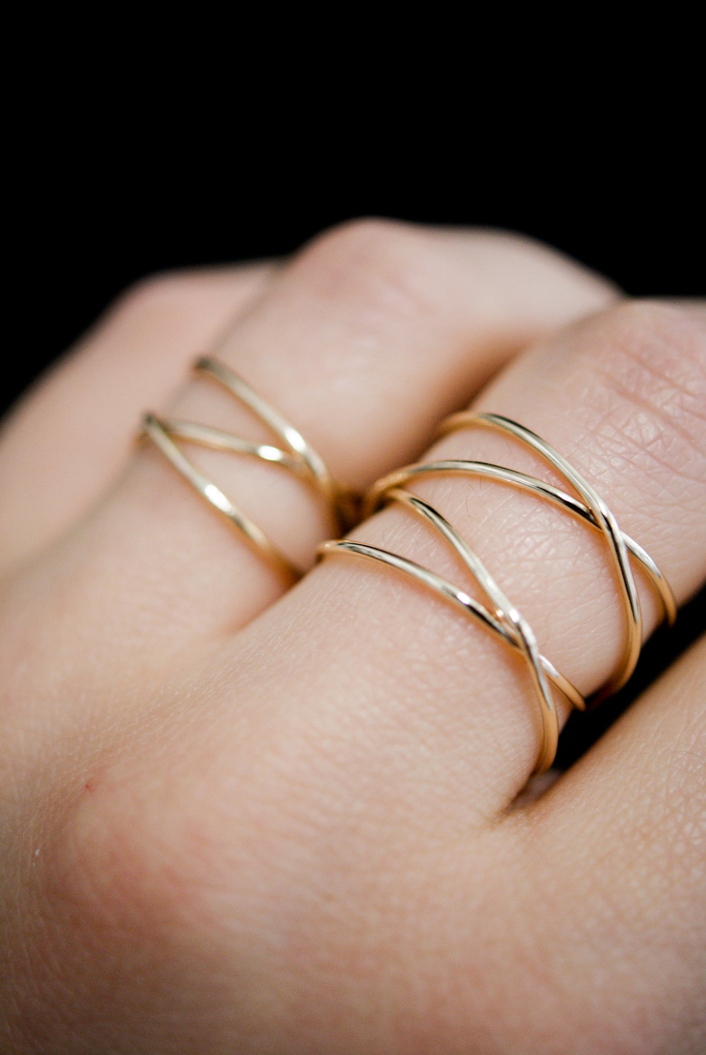 Large Wraparound Ring, 14K Gold Fill