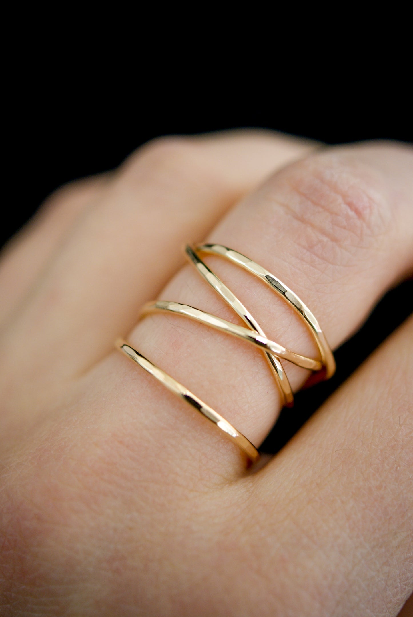 Large Wraparound Ring, 14K Gold Fill