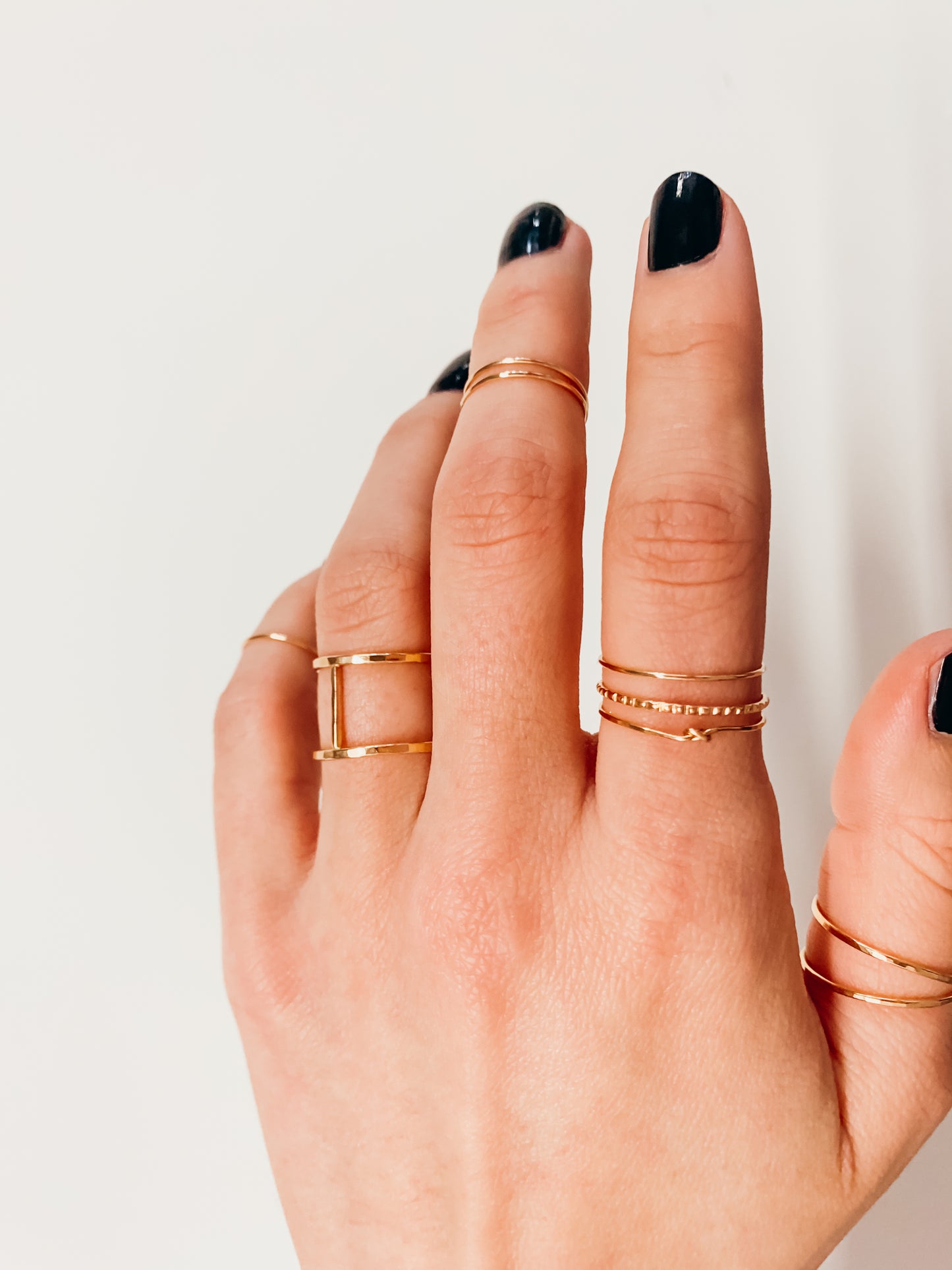 Lined Ring, 14K Gold Fill