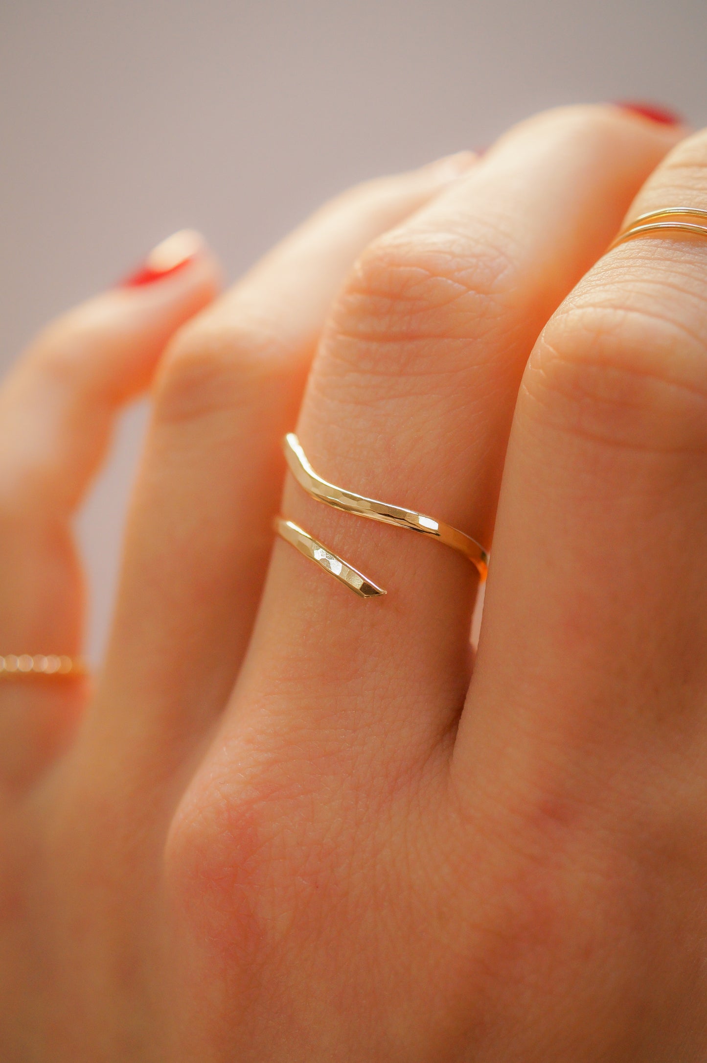 Open Curve Ring, 14K Gold Fill