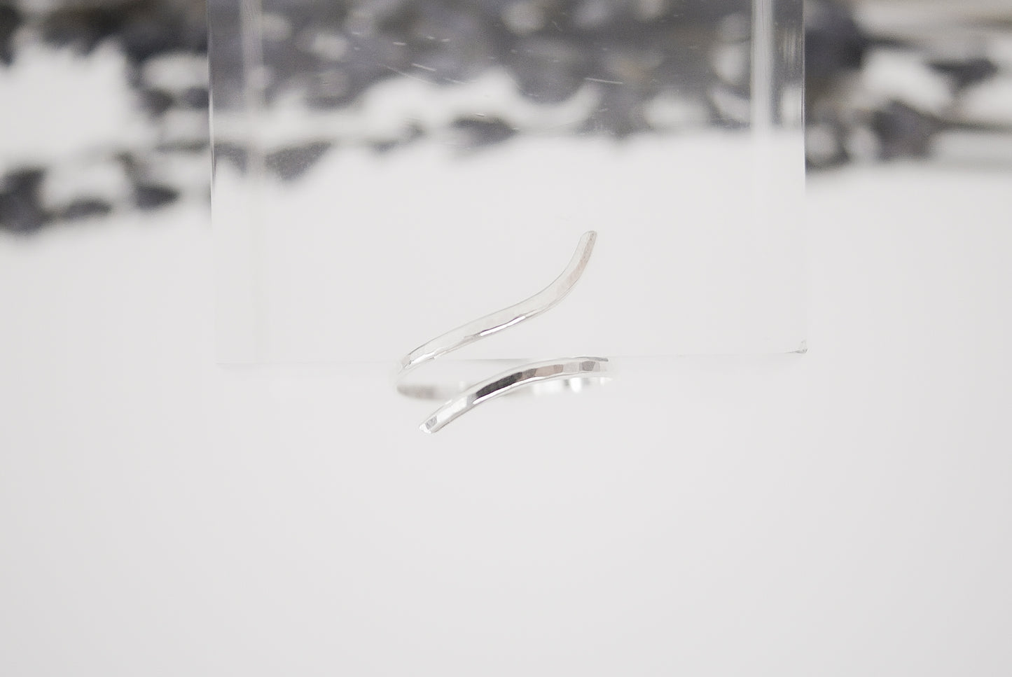 Open Curve Ring, Sterling Silver
