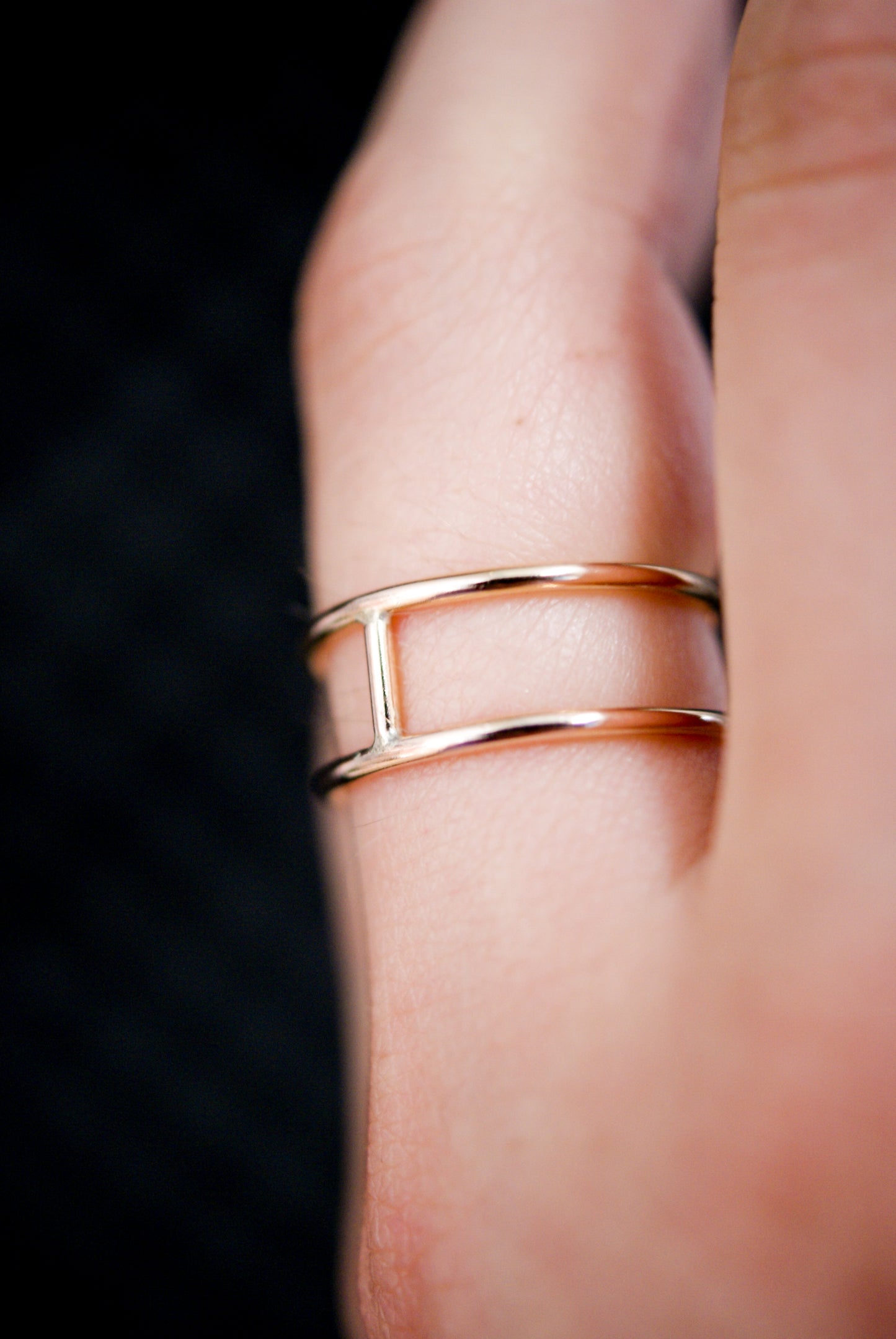 Small Cage Ring, 14K Rose Gold Fill