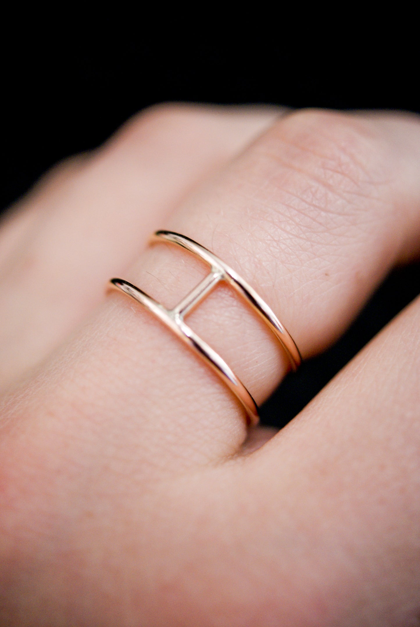 Small Cage Ring, 14K Rose Gold Fill