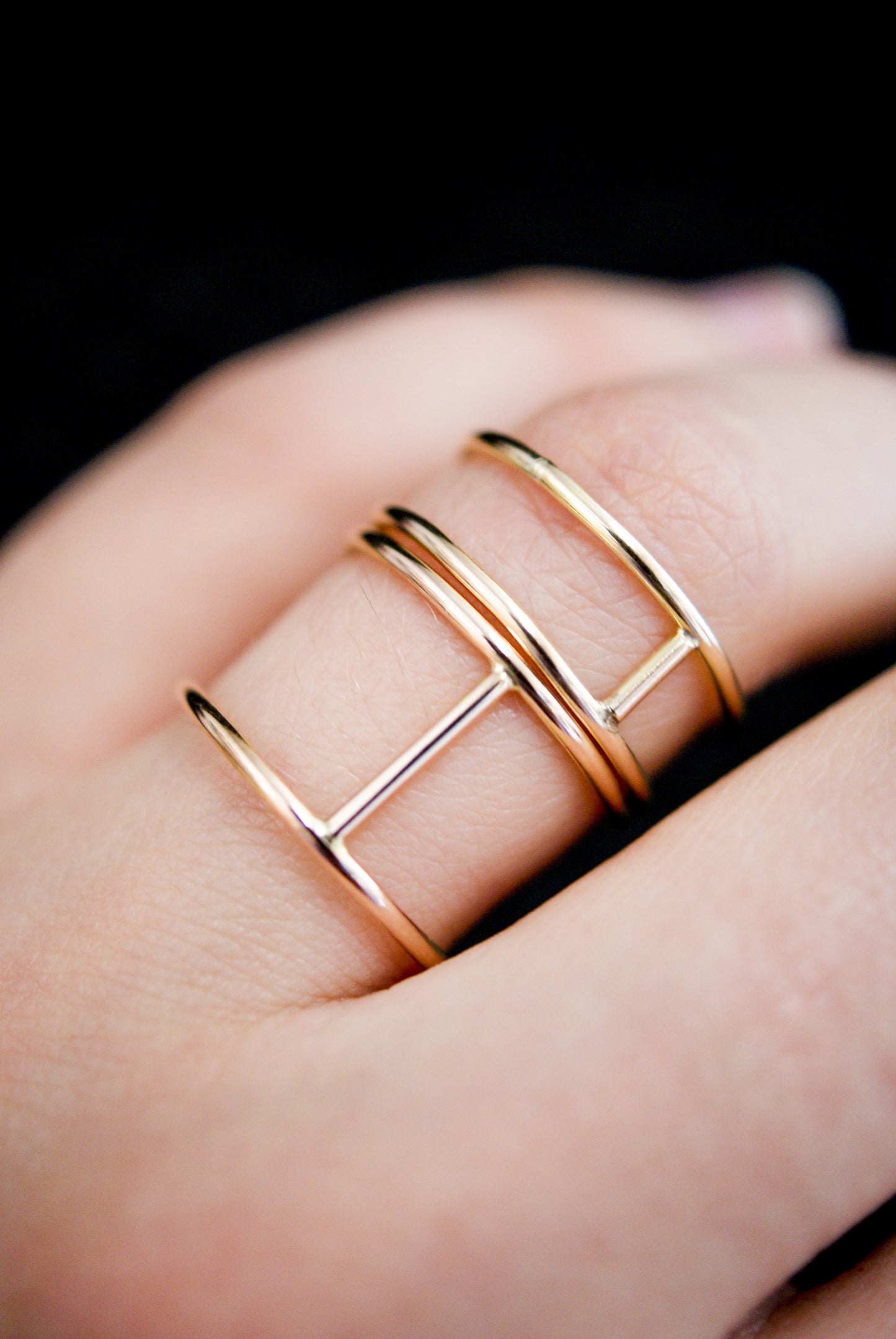 Small Cage Ring, 14K Gold Fill