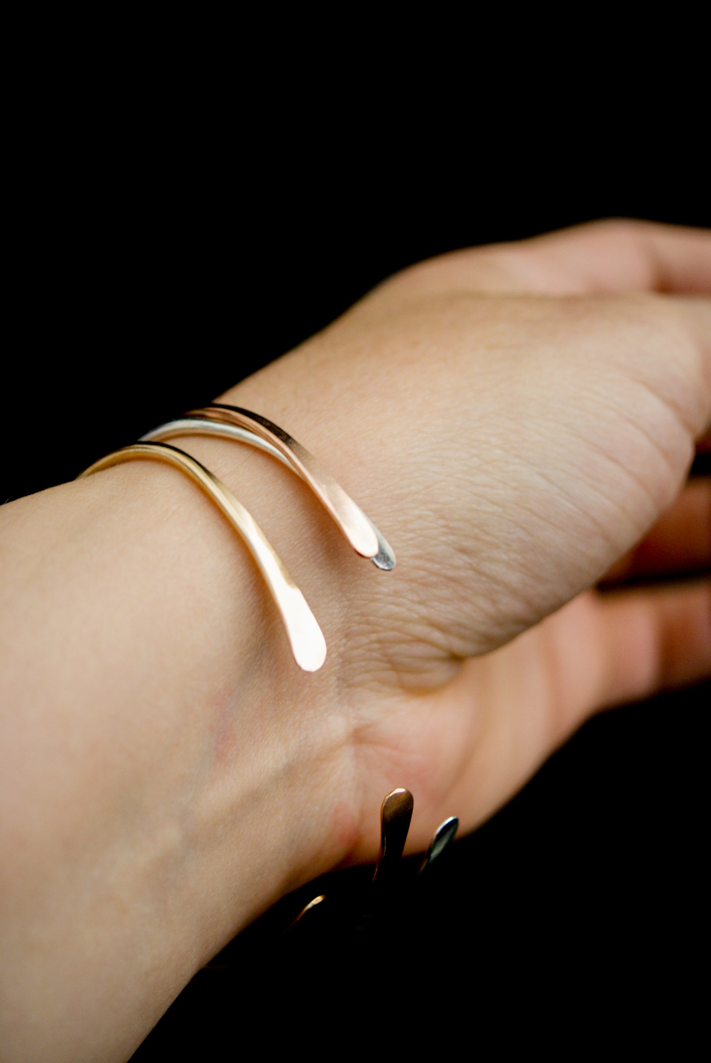 Sunburst Cuff, Gold Fill, Rose Gold Fill, or Sterling Silver