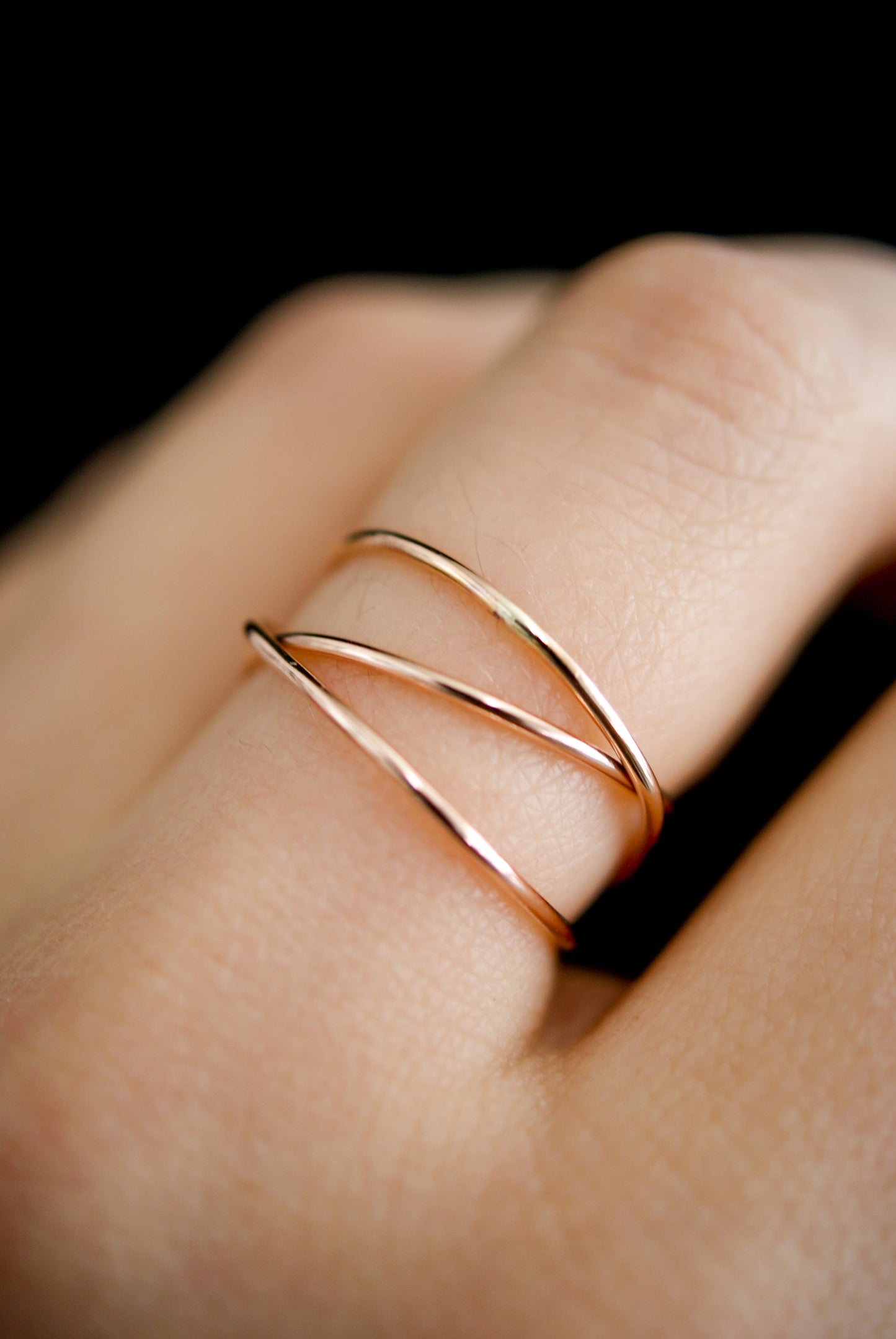 Wraparound Ring, Solid 14K Gold