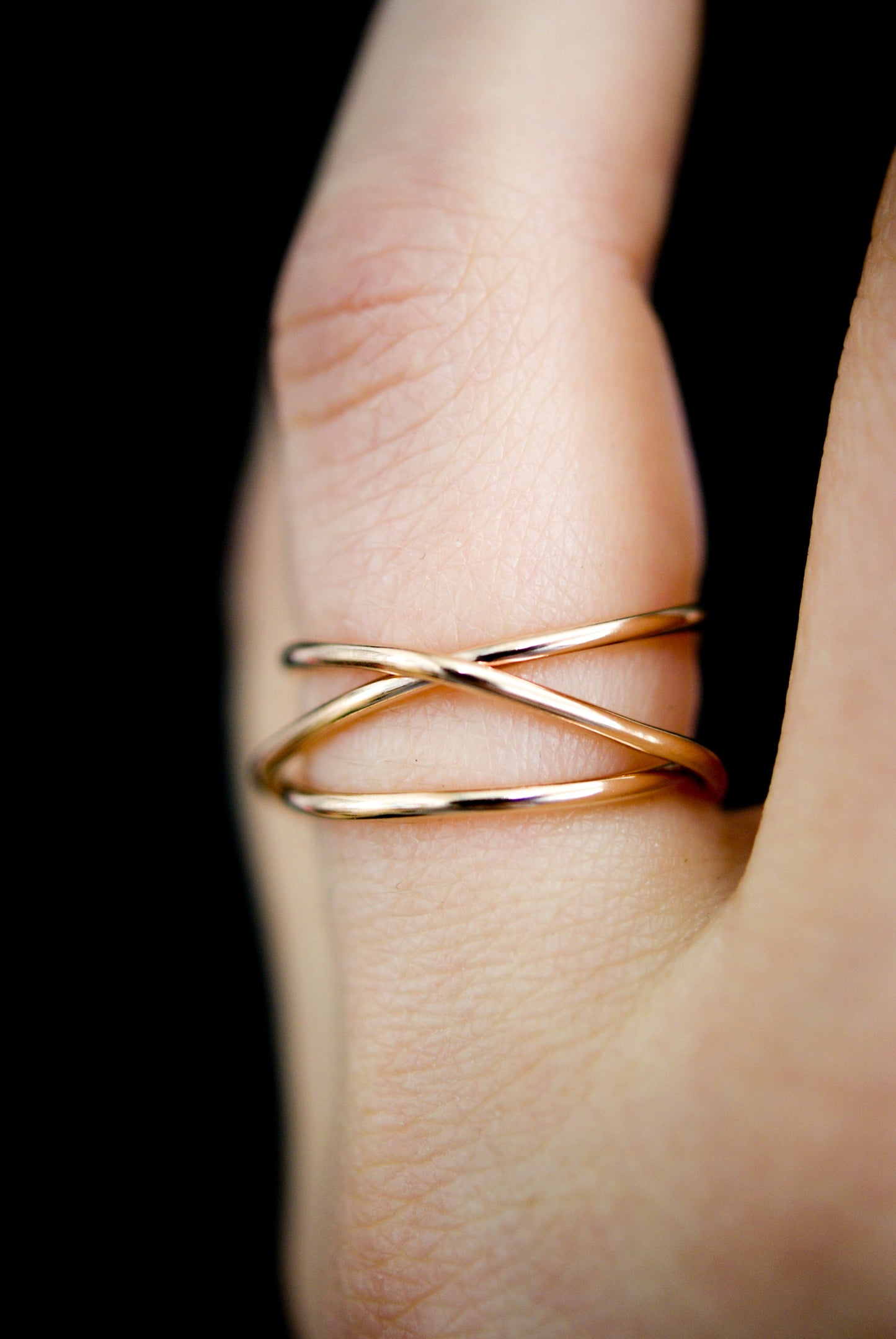 Wraparound Ring, Solid 14K Gold