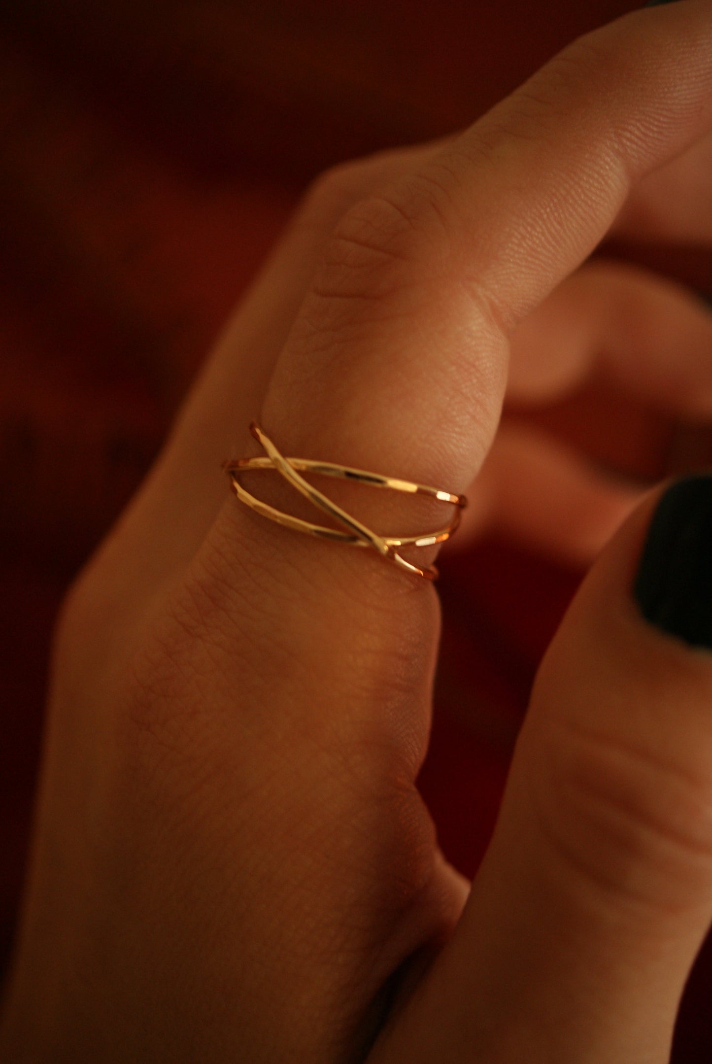 Wraparound Ring, Solid 14K Gold