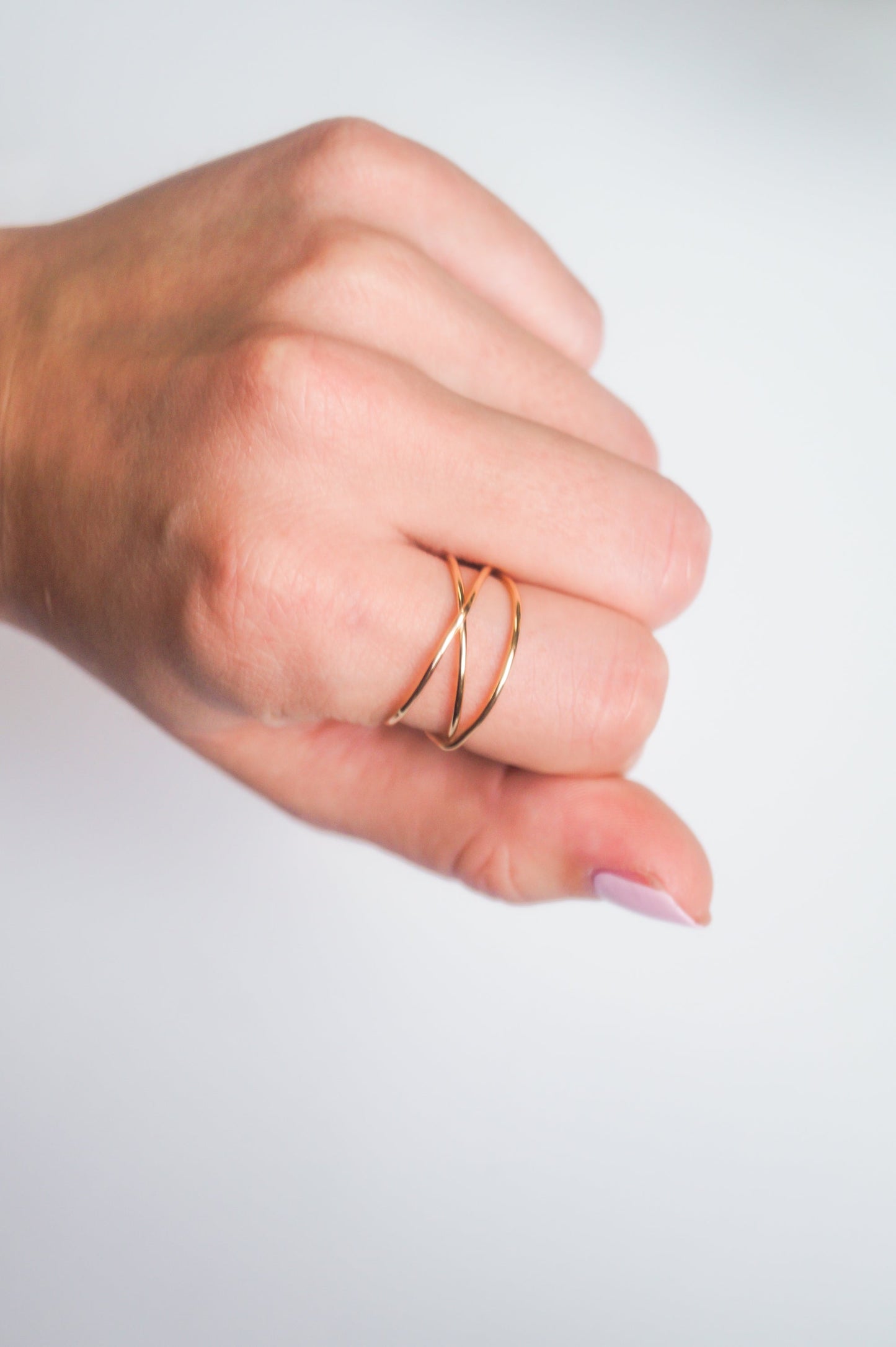 Wraparound Ring, Solid 14K Gold