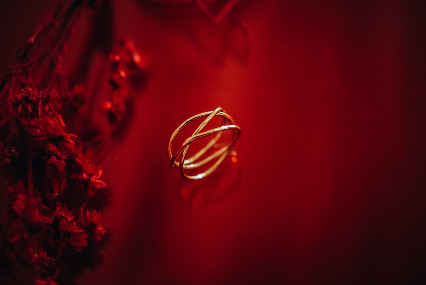 Wraparound Ring, Solid 14K Rose Gold