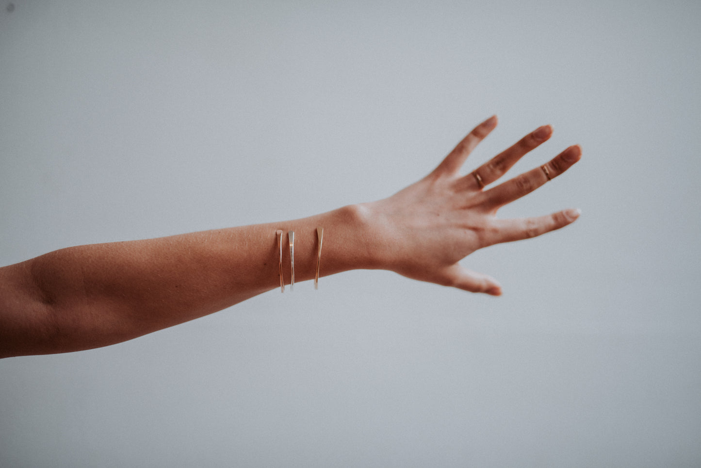 Sunburst Cuff, Gold Fill, Rose Gold Fill, or Sterling Silver