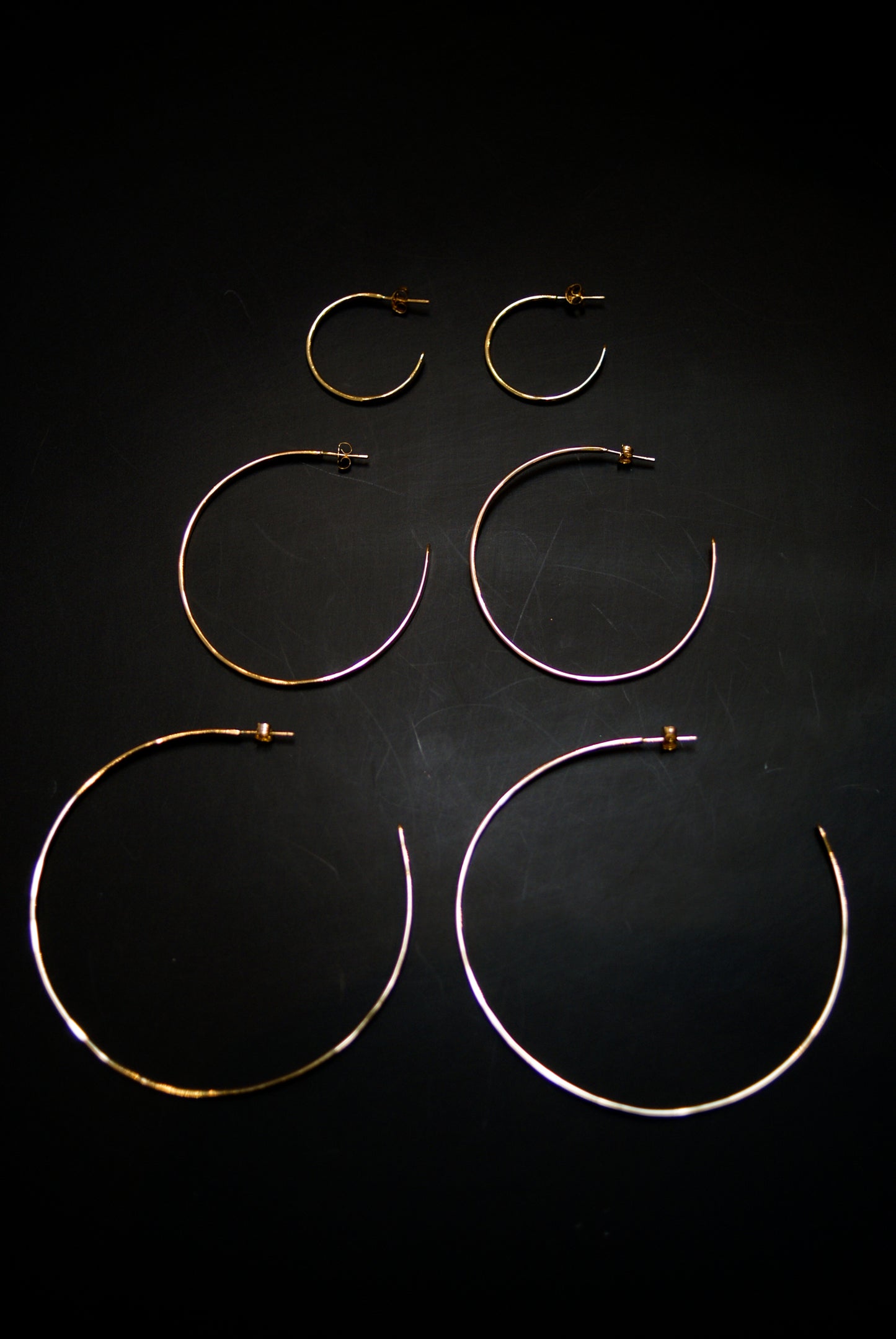 Sunburst Hoop Earrings, Gold Fill, Rose Gold Fill, or Sterling Silver