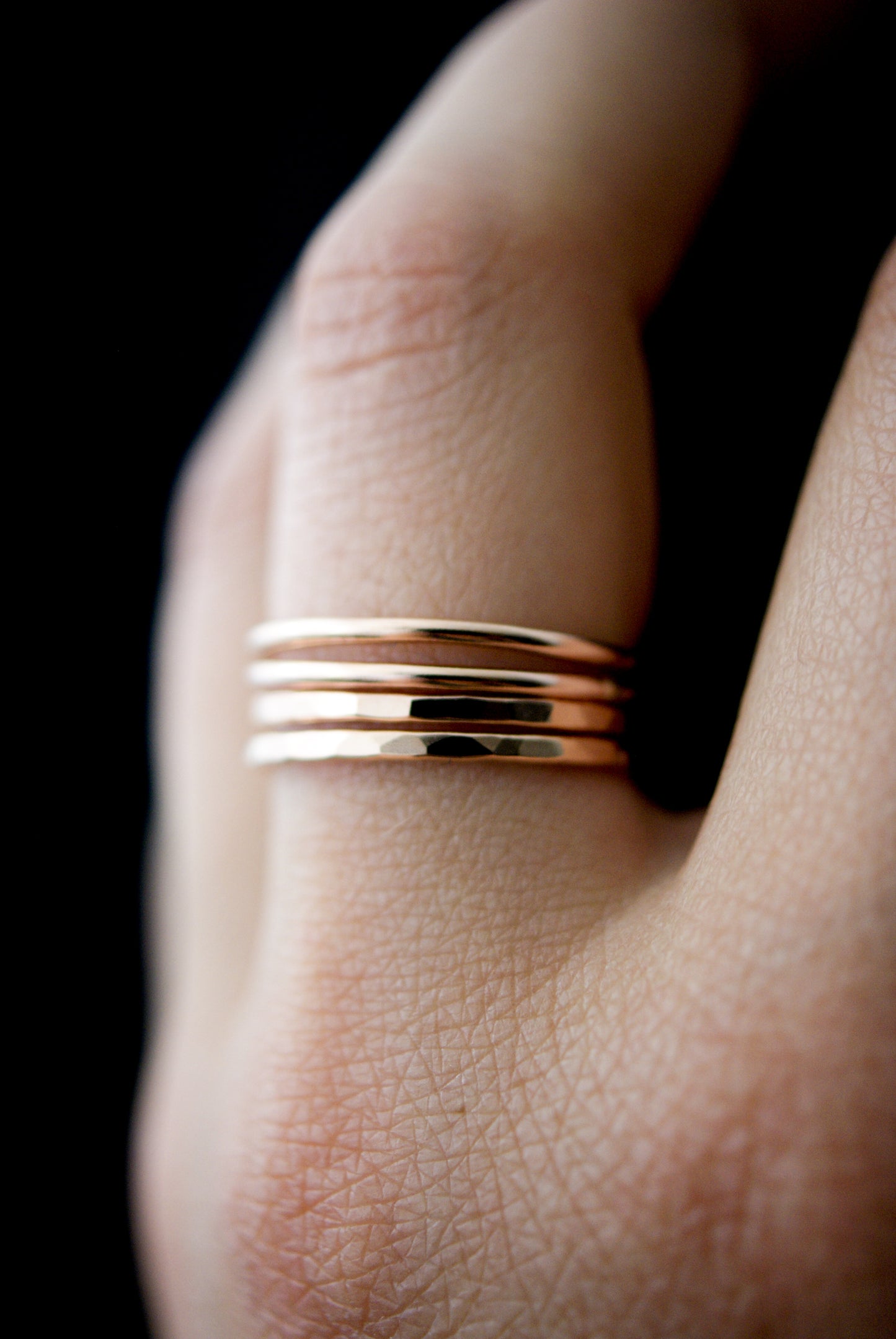 Thick Ring, 14K Rose Gold Fill