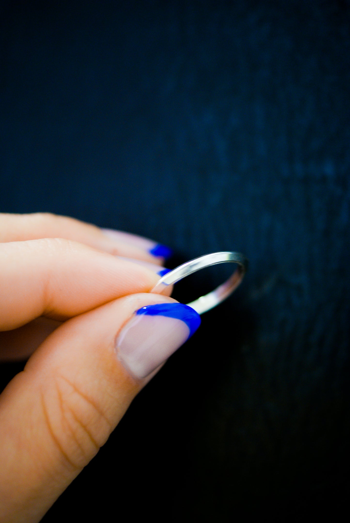 Thick Triangle Ring, Sterling Silver