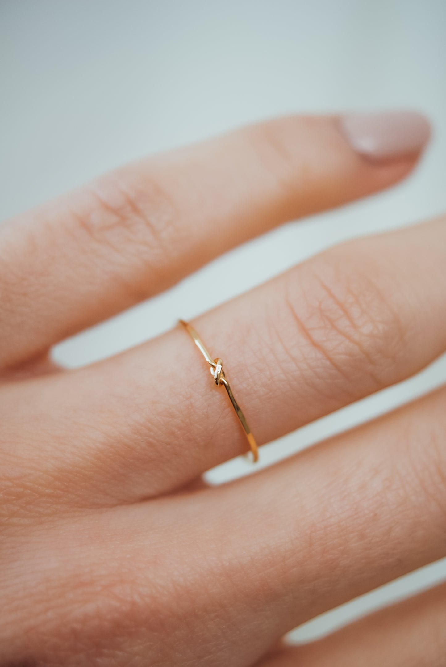 Closed Knot Ring, Solid 14K Gold