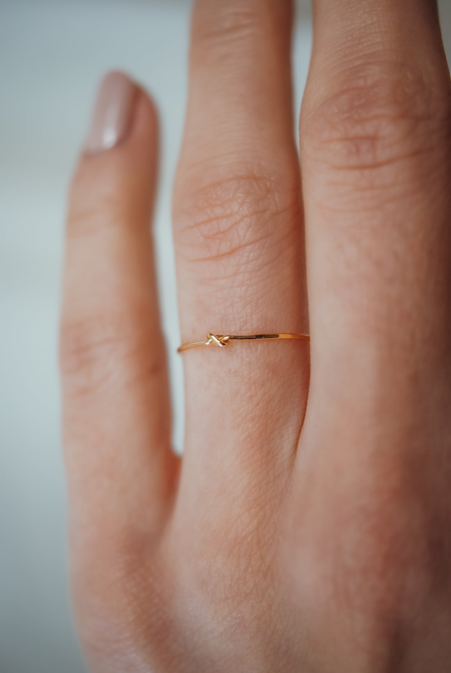 Closed Knot Ring, Solid 14K Gold
