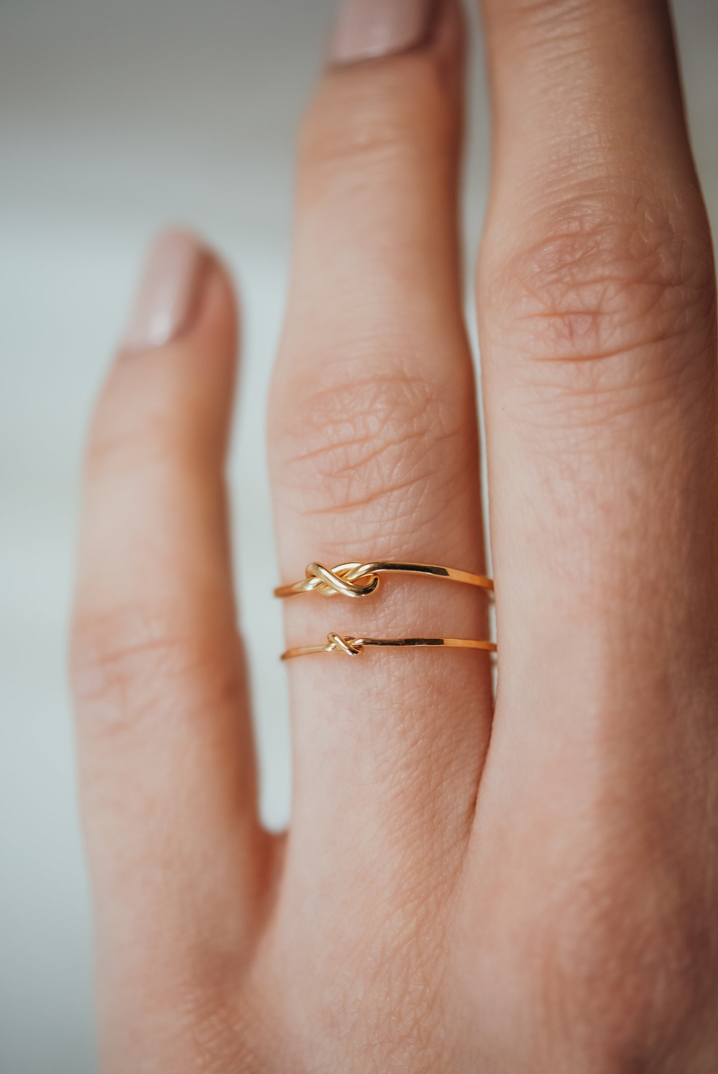 Closed Knot Ring, Solid 14K Gold