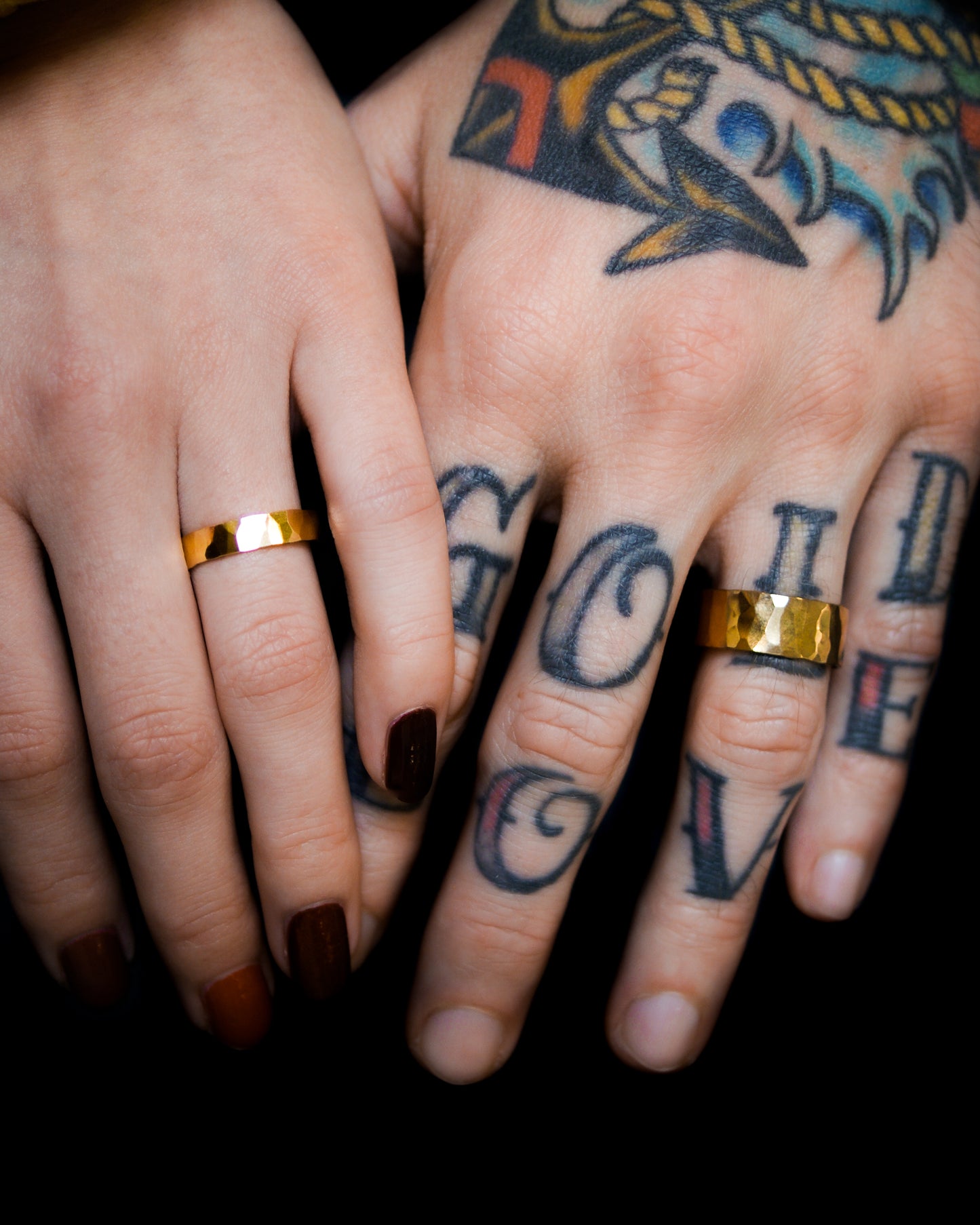 Wide Band, Solid 14K Gold