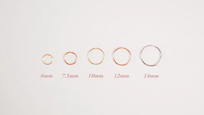 Huggie Hoop Earring in Solid 14K Rose Gold