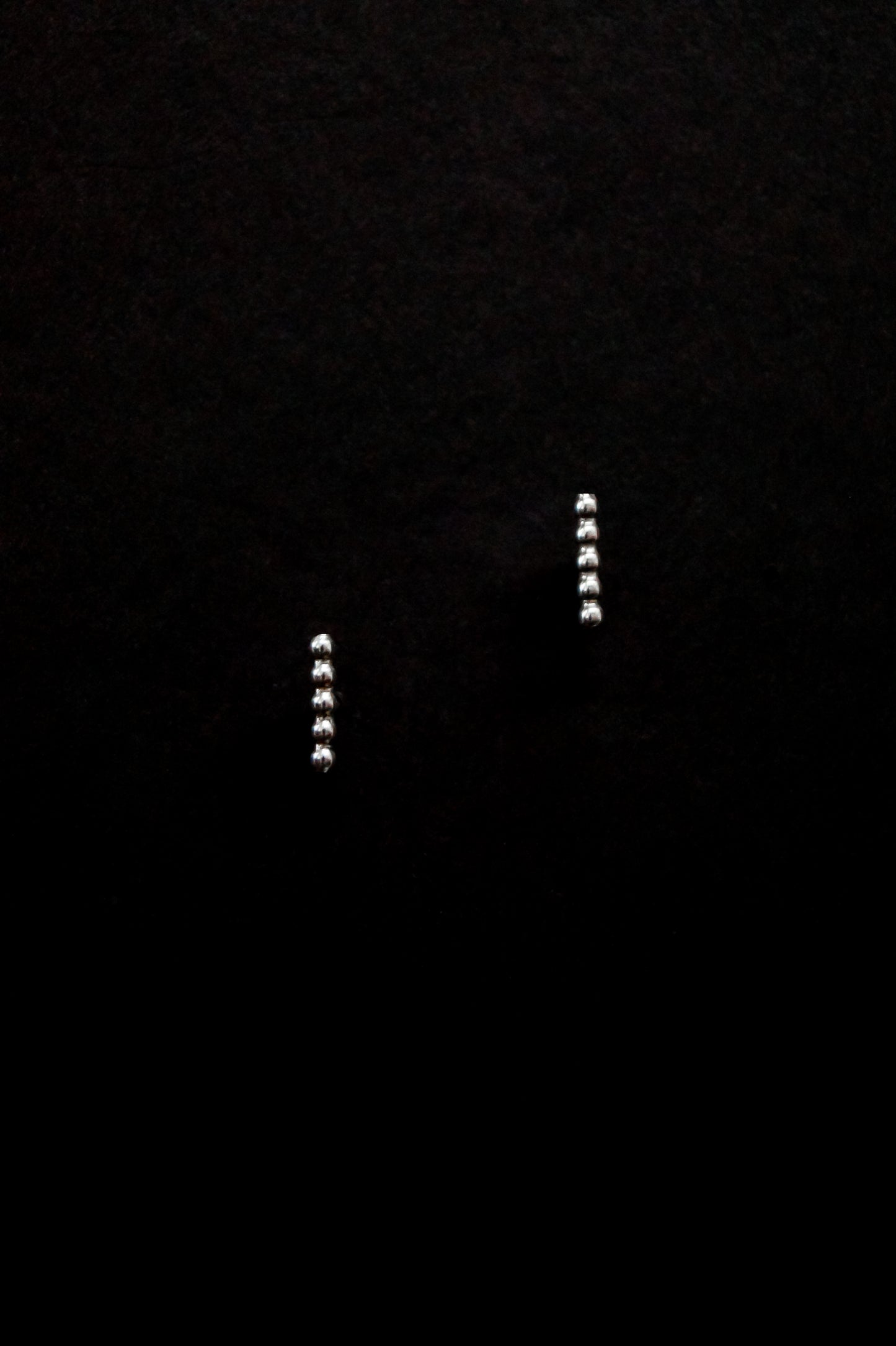 Mini Bead Bar Stud Earrings, Gold Fill, Rose Gold Fill, or Sterling Silver