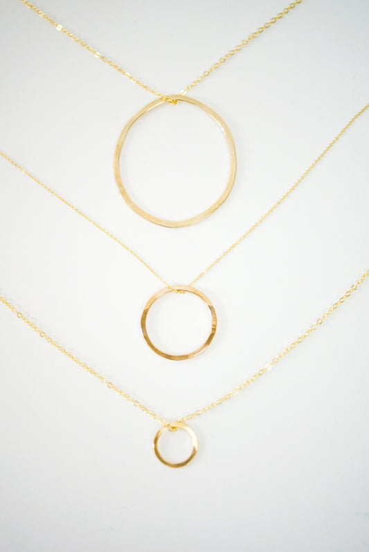 Large Open Circle Necklace