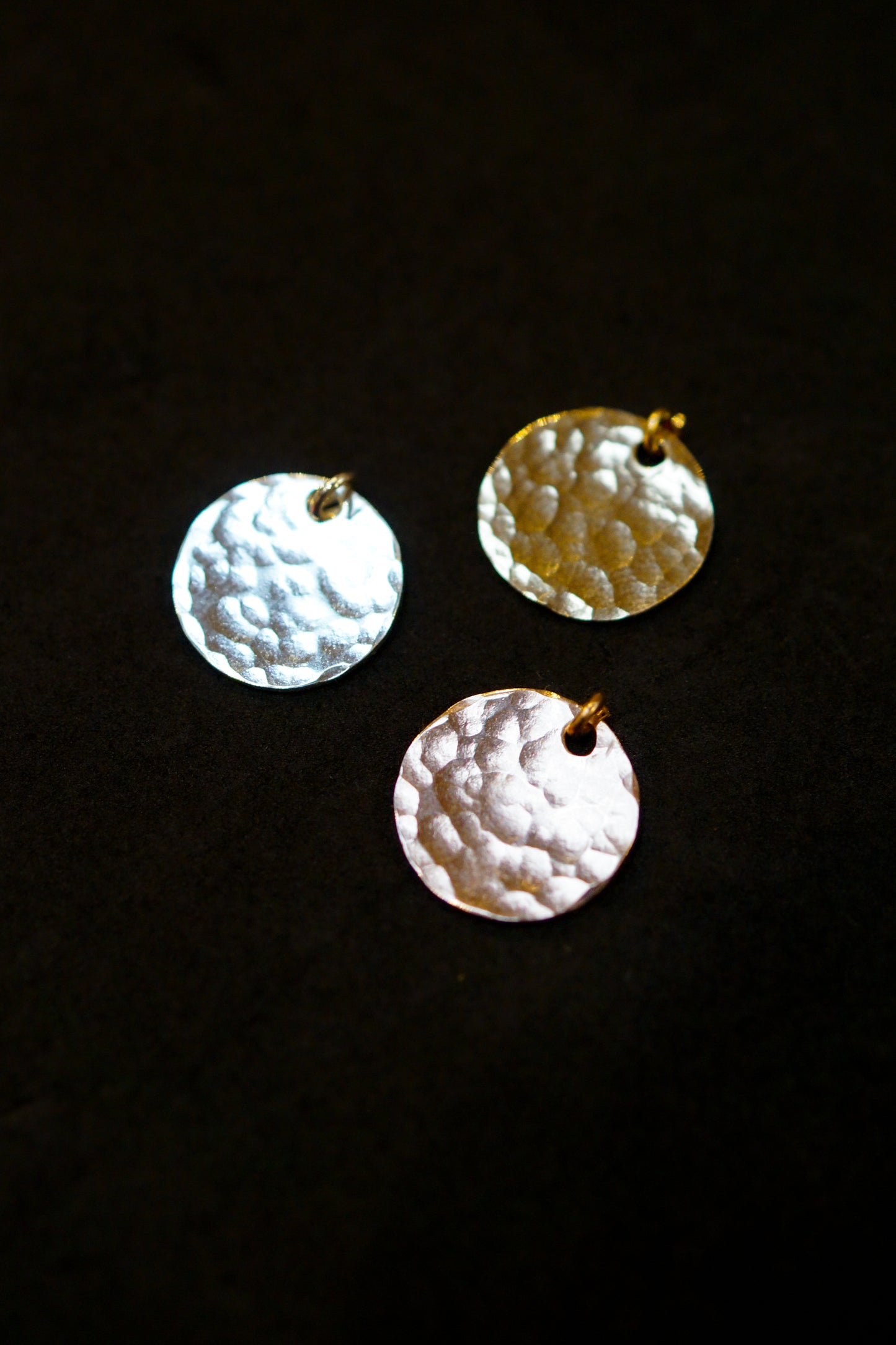 Hammered Medallion Charm