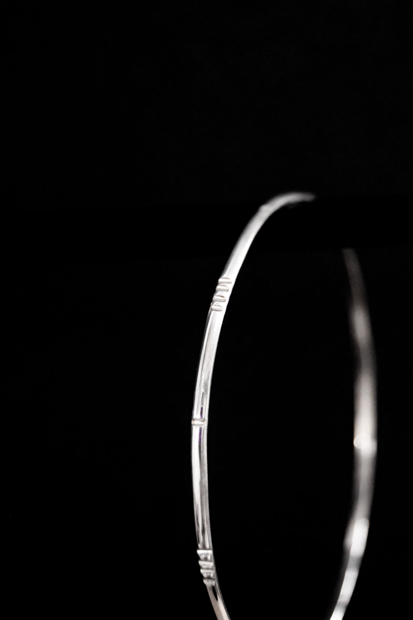 Lined Bangle Bracelet, Gold Fill, Rose Gold Fill, or Sterling Silver