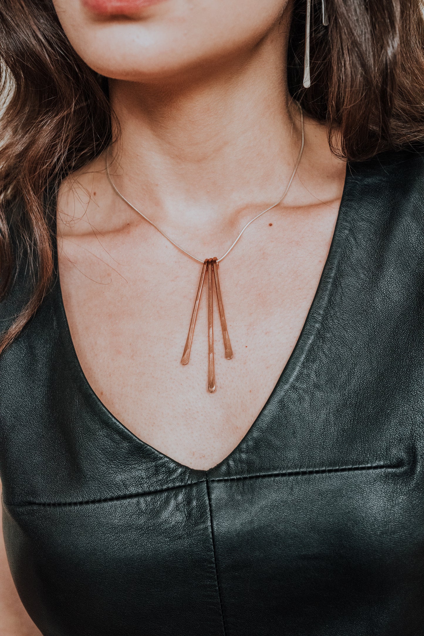 Medium Sunburst Necklace, Gold Fill, Rose Gold Fill, or Sterling Silver