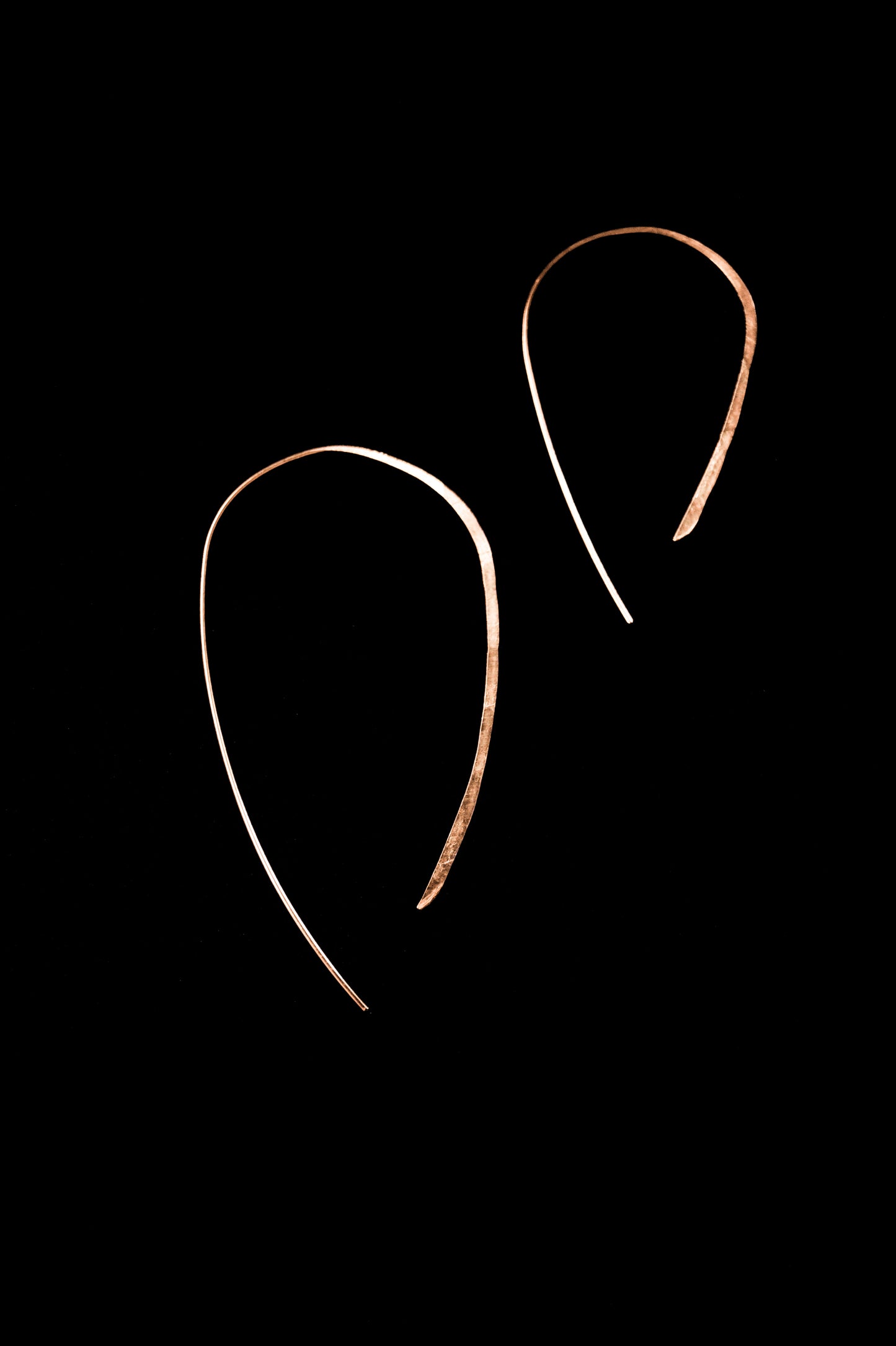 Mini U-Shaped Open Hoop Earrings, Gold Fill, Rose Gold Fill, or Sterling Silver