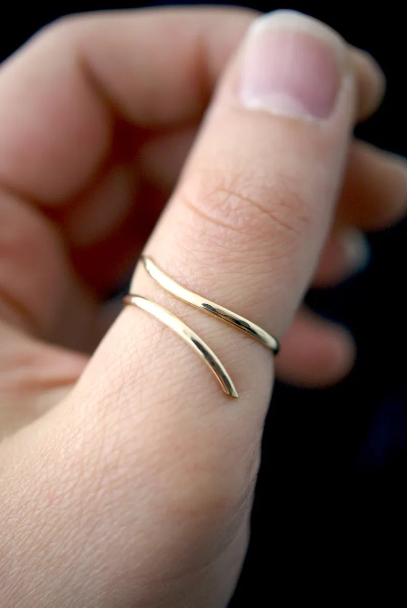 Open Curve Ring, 14K Gold Fill