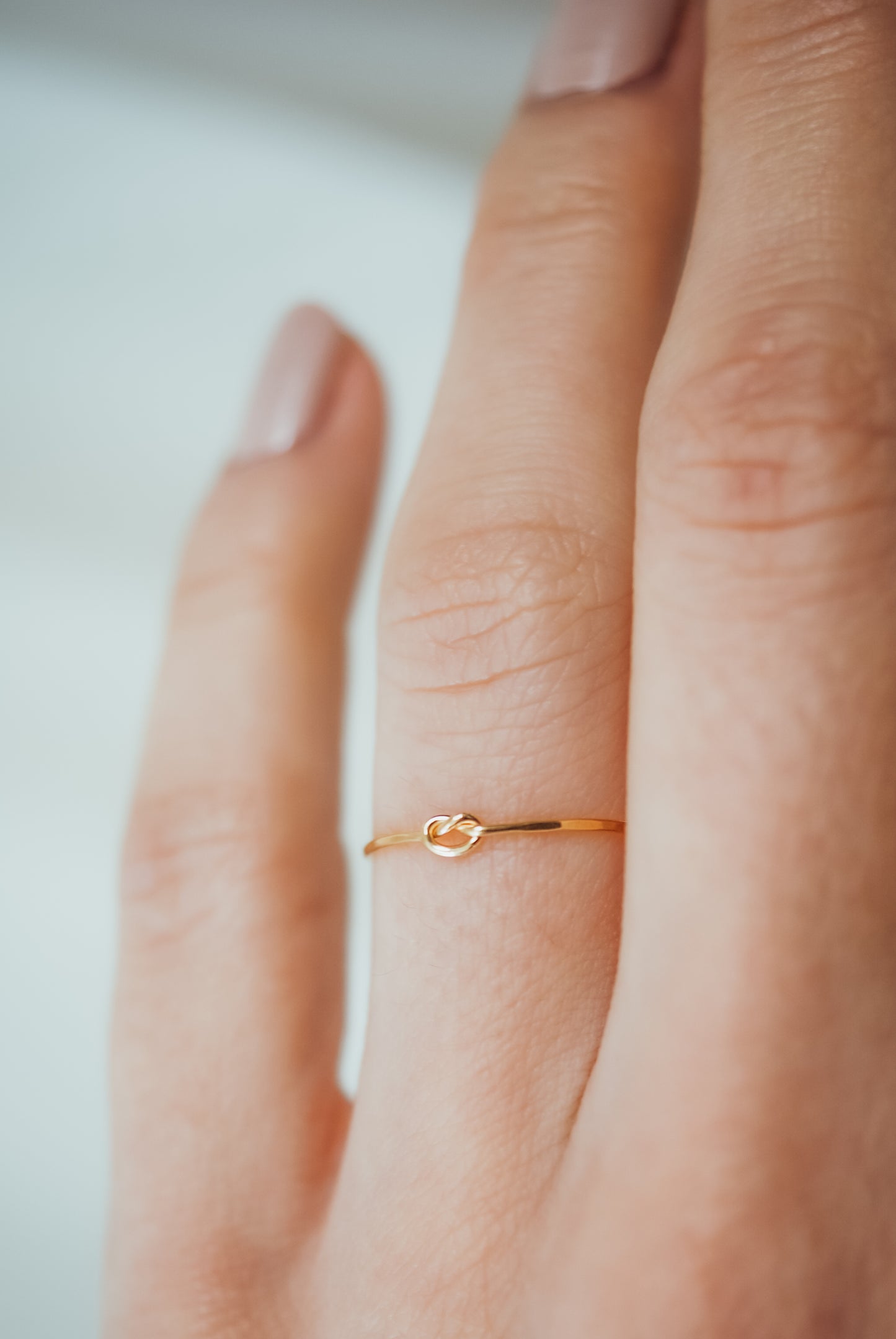 Open Knot Ring, Solid 14K Gold