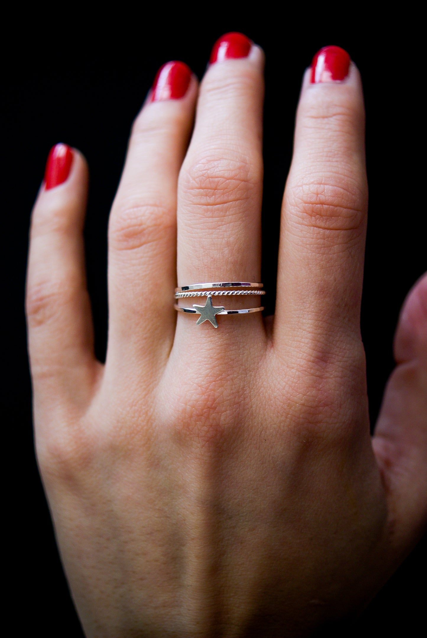 Star Ring, Sterling Silver