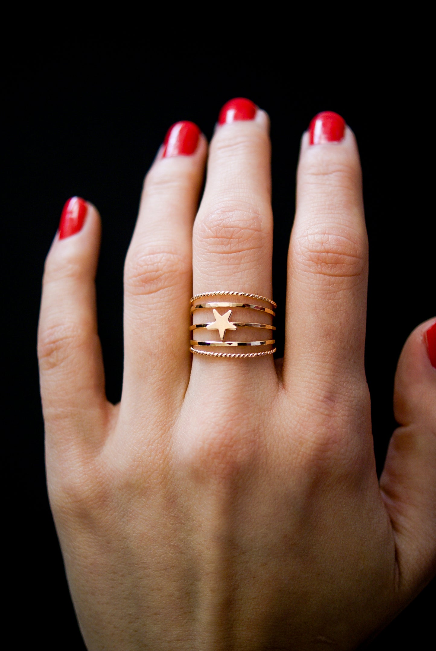 Star Ring, 14K Gold Fill