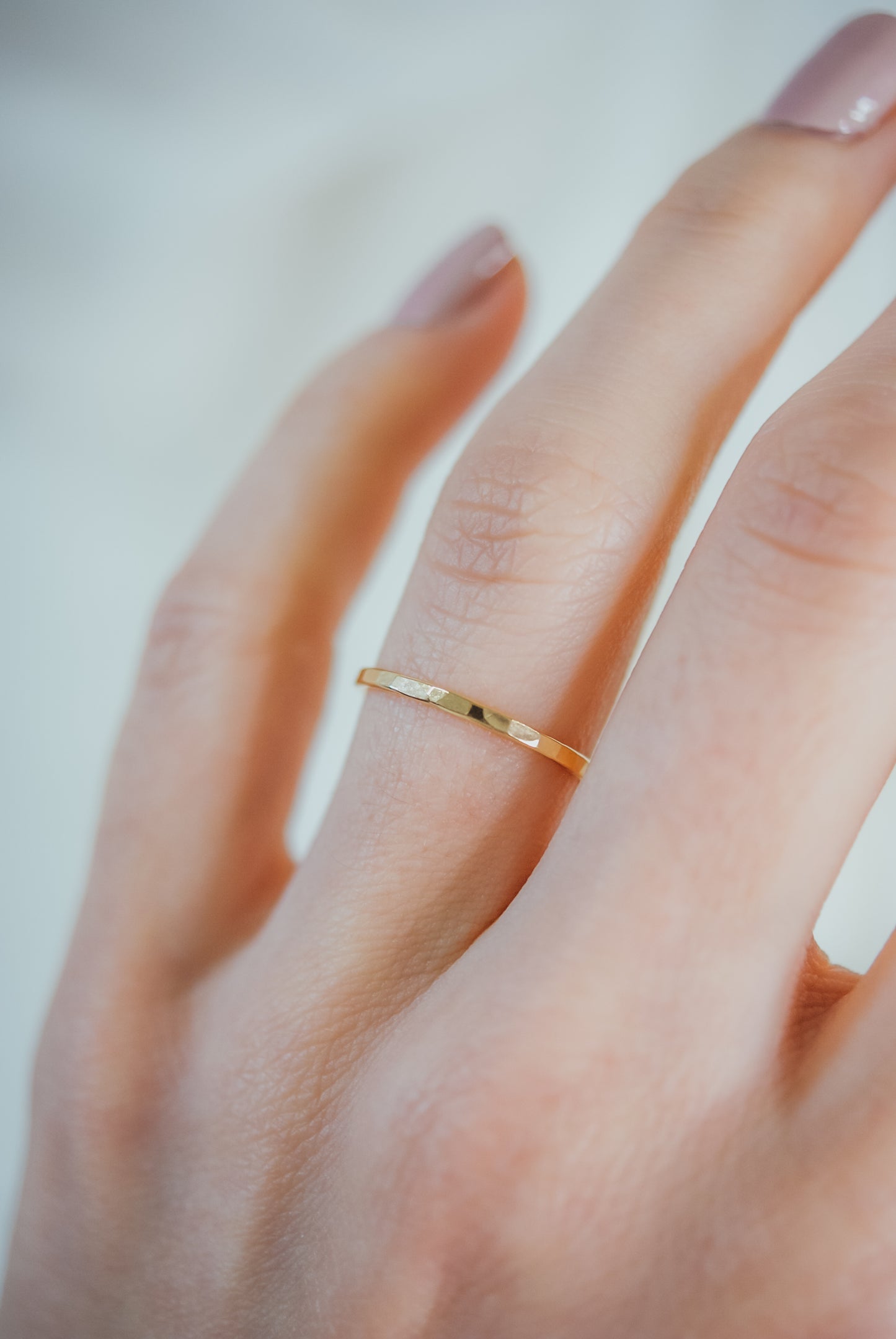 Thick Ring, Solid 14K Gold