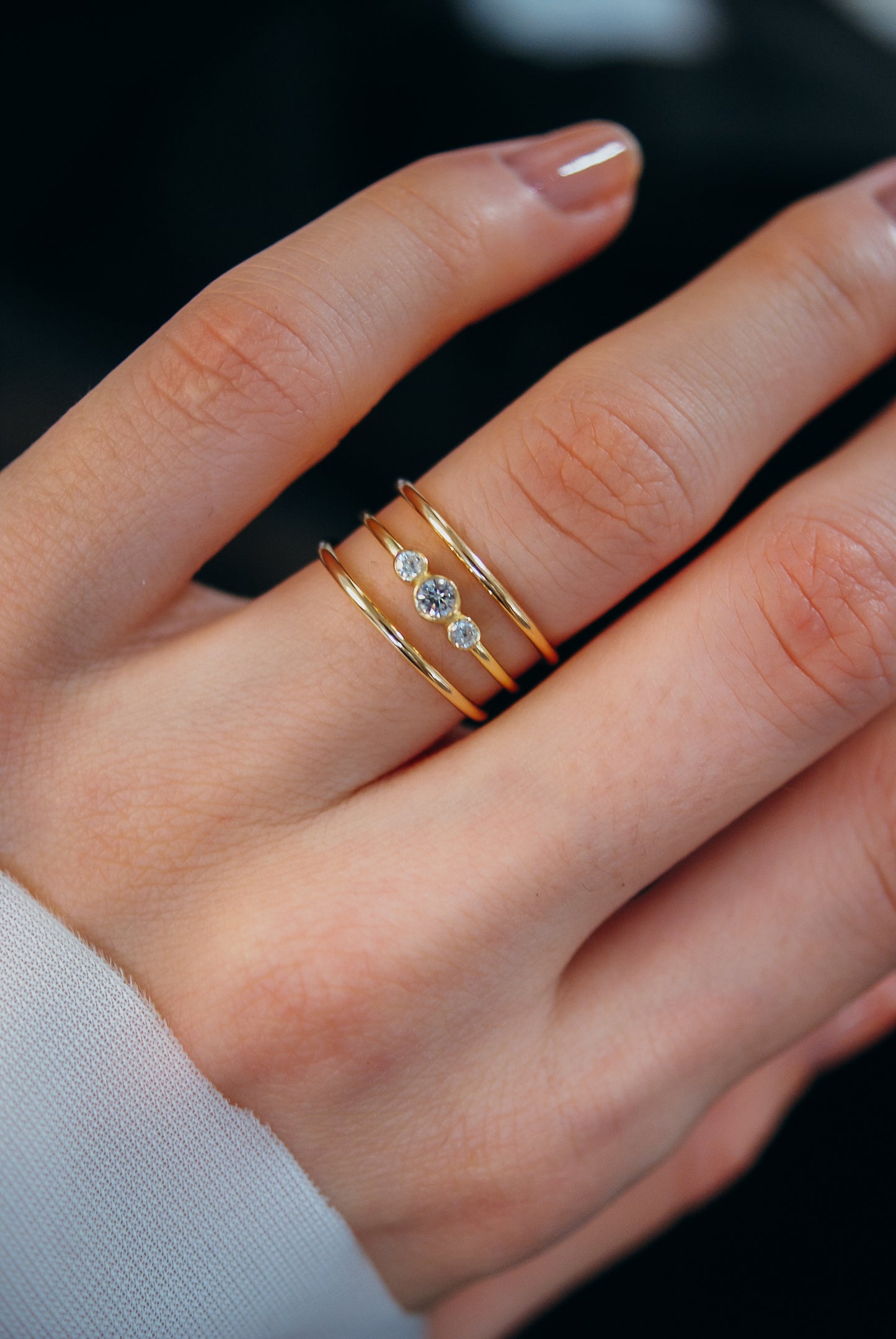Thick Ring, Solid 14K Gold