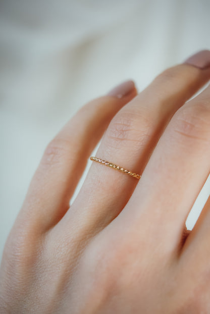 Twist Ring, Solid 14K Gold